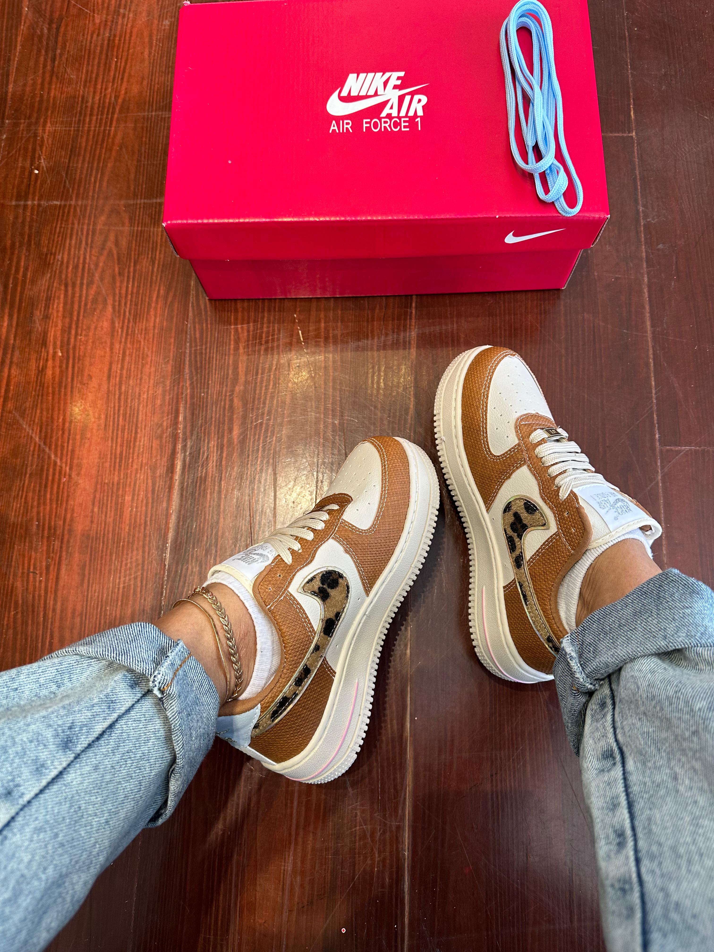 Tênis Air Marrom Animal Print