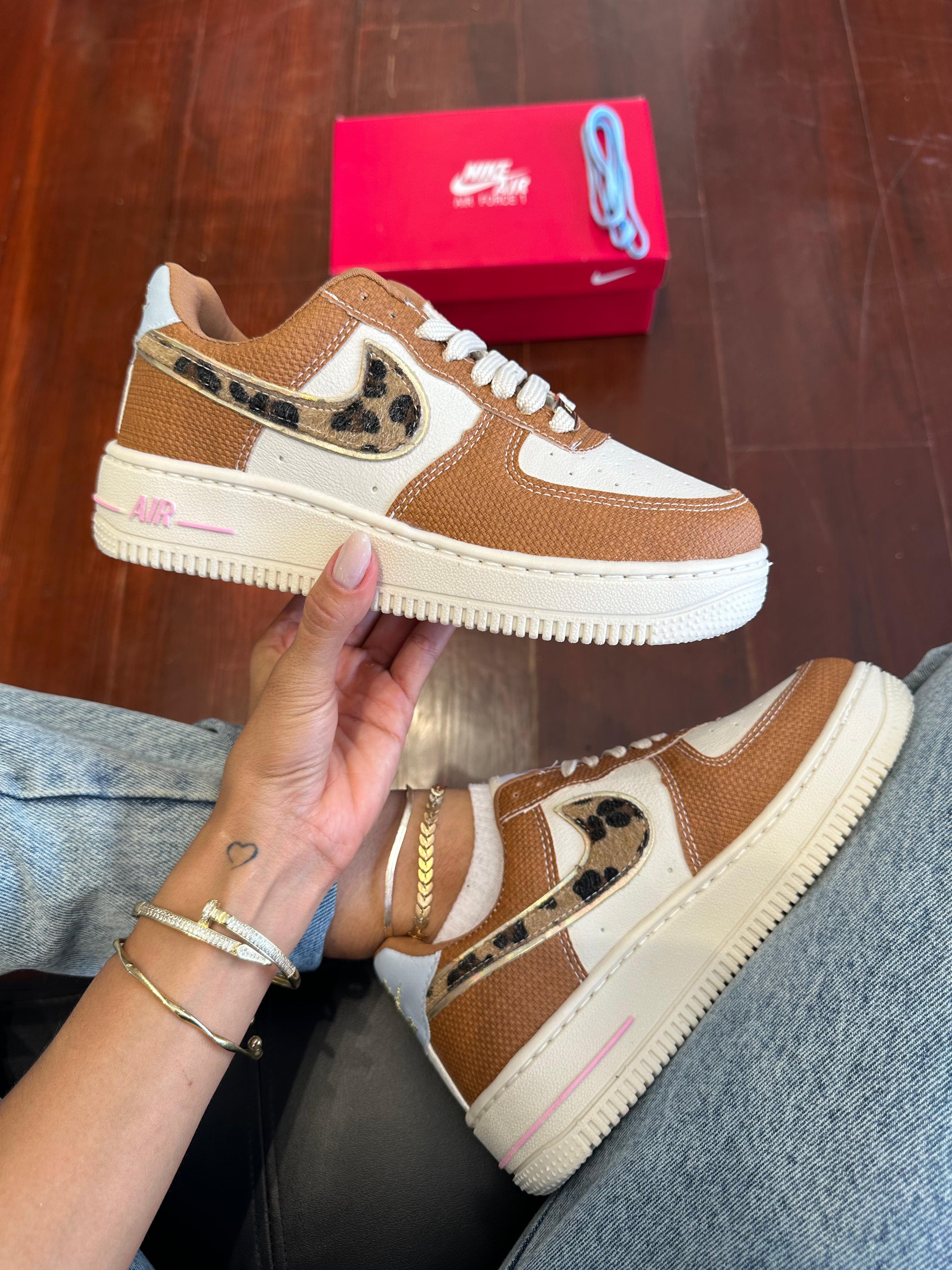 Tênis Air Marrom Animal Print