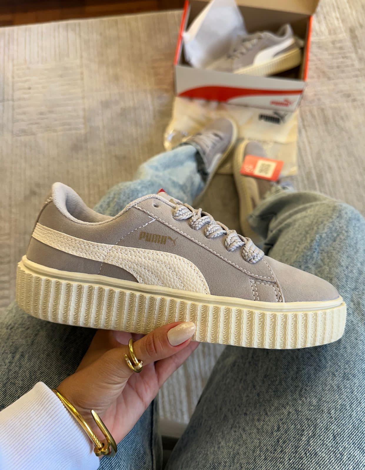 Tênis Suede Soft Cinza