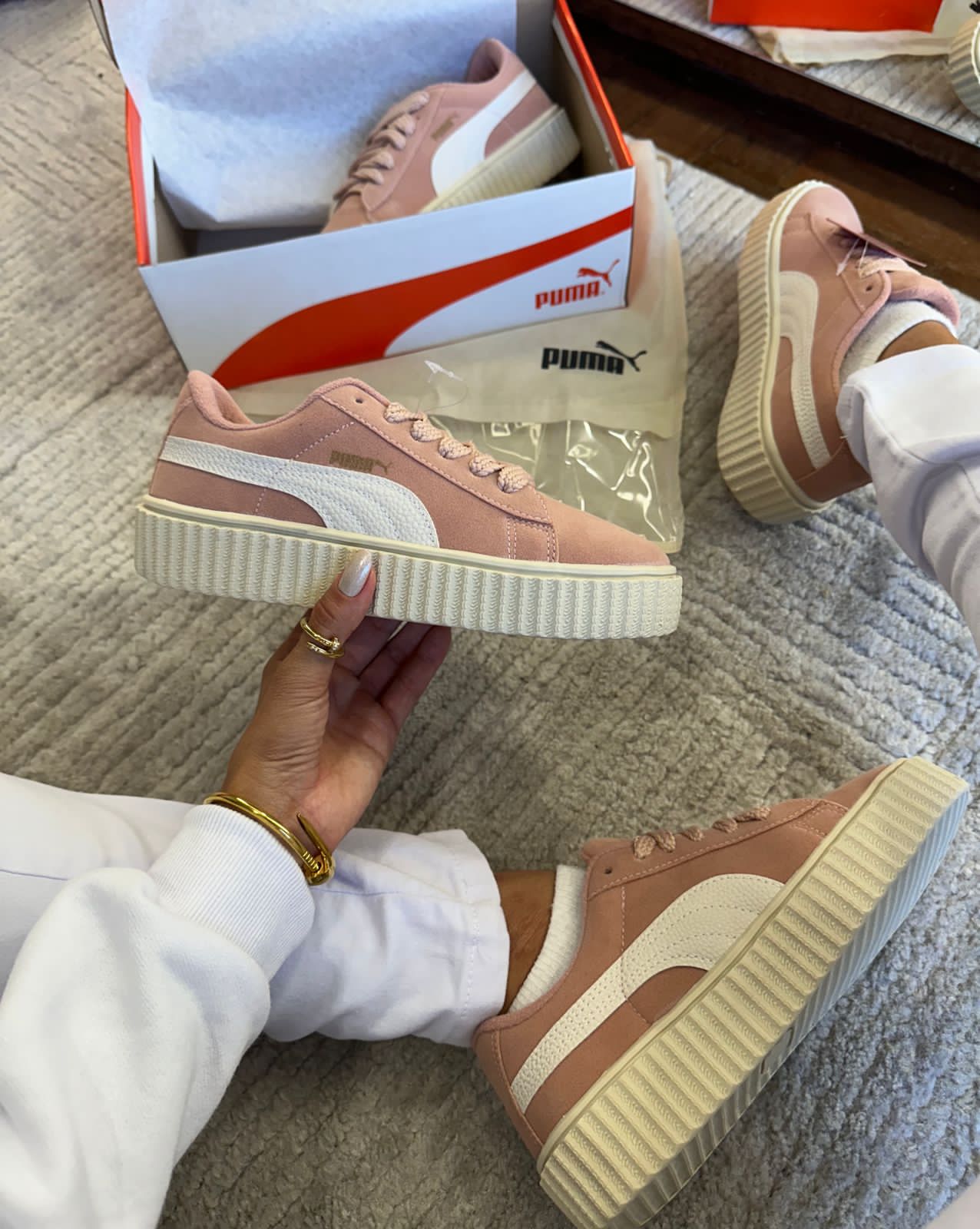 Tênis Suede Soft Rosé