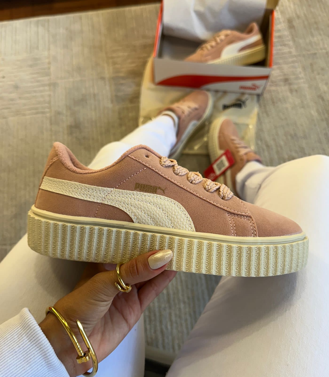 Tênis Suede Soft Rosé