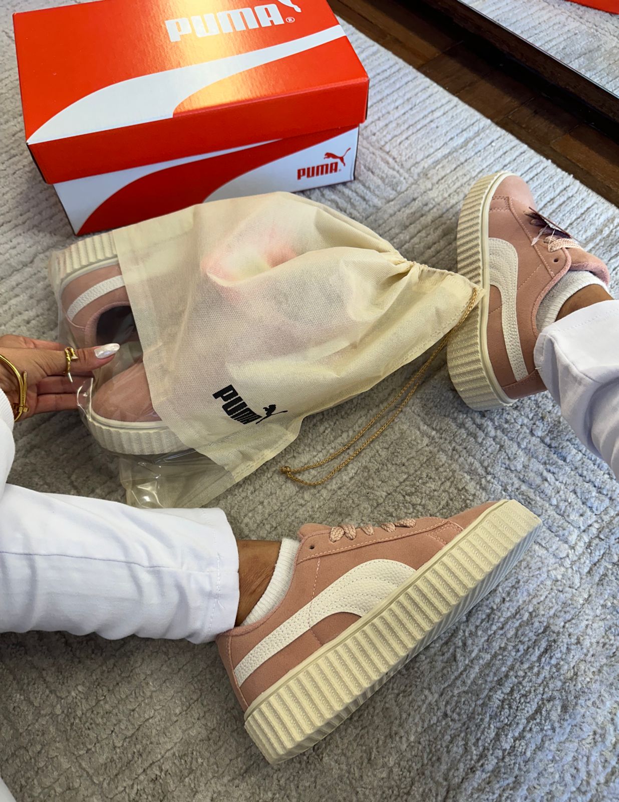 Tênis Suede Soft Rosé