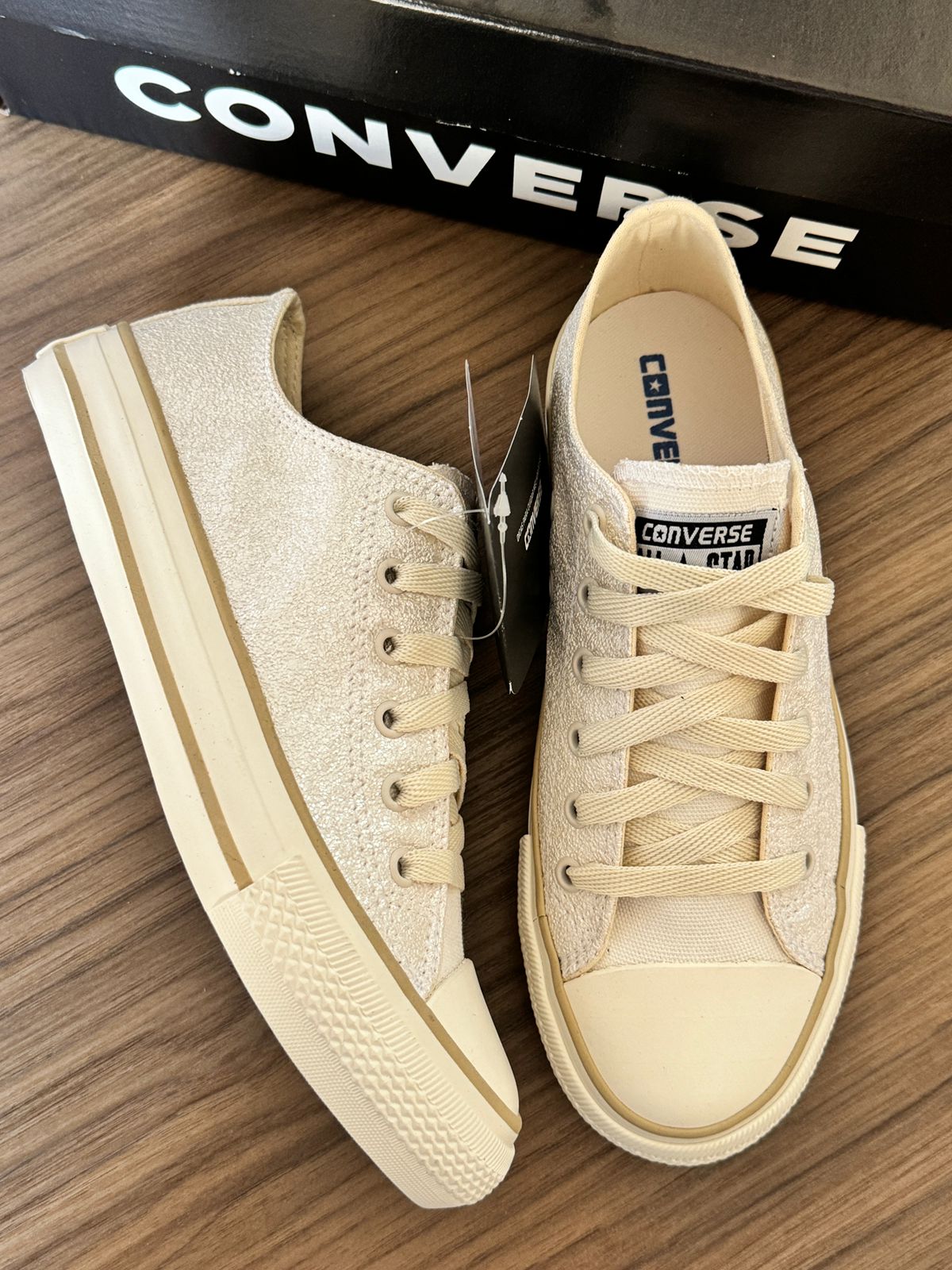Tênis All Star Glitter Branco