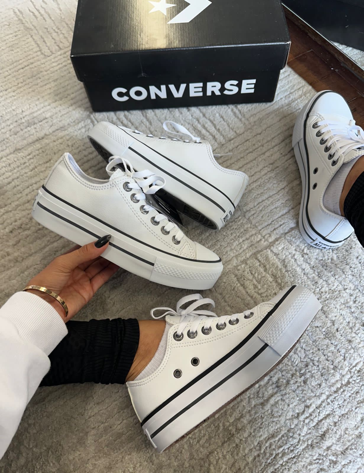 Tênis All Star Plataforma Branco