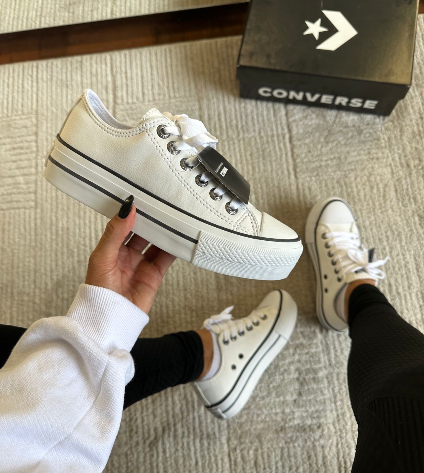 Tênis All Star Plataforma Branco