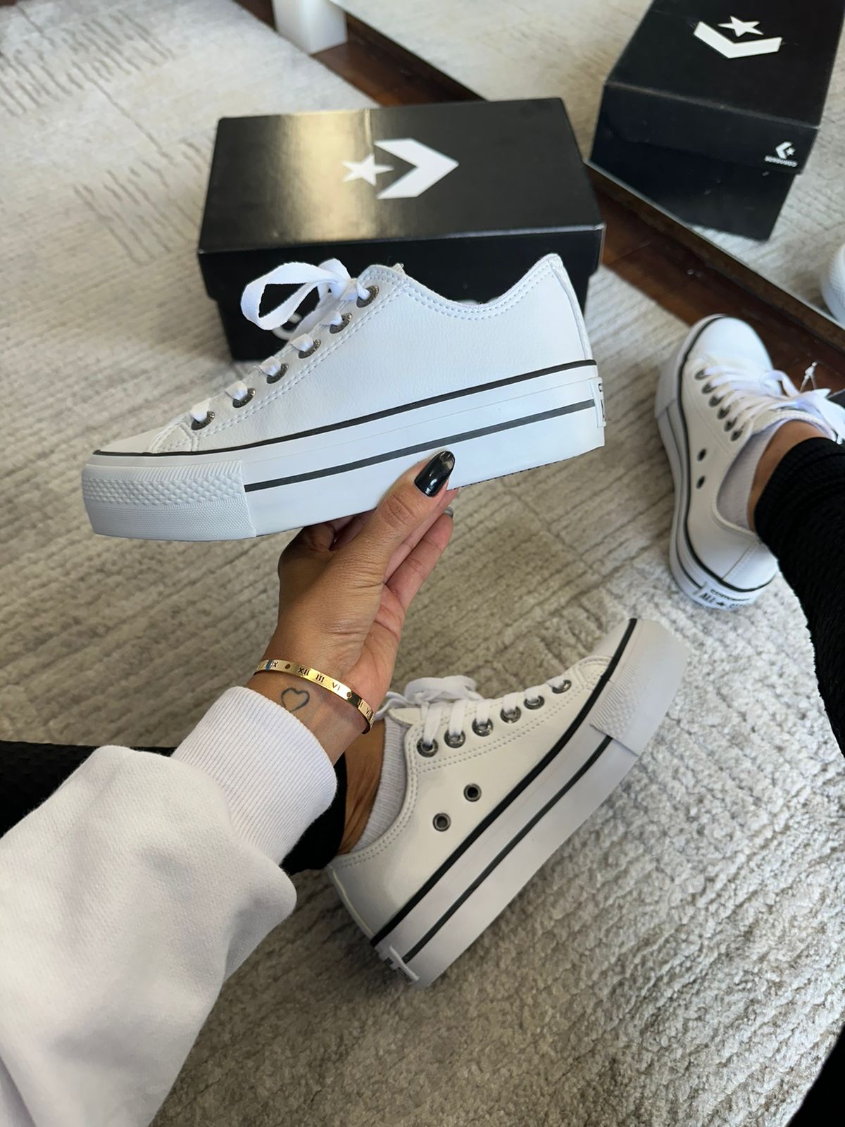 Tênis All Star Plataforma Branco