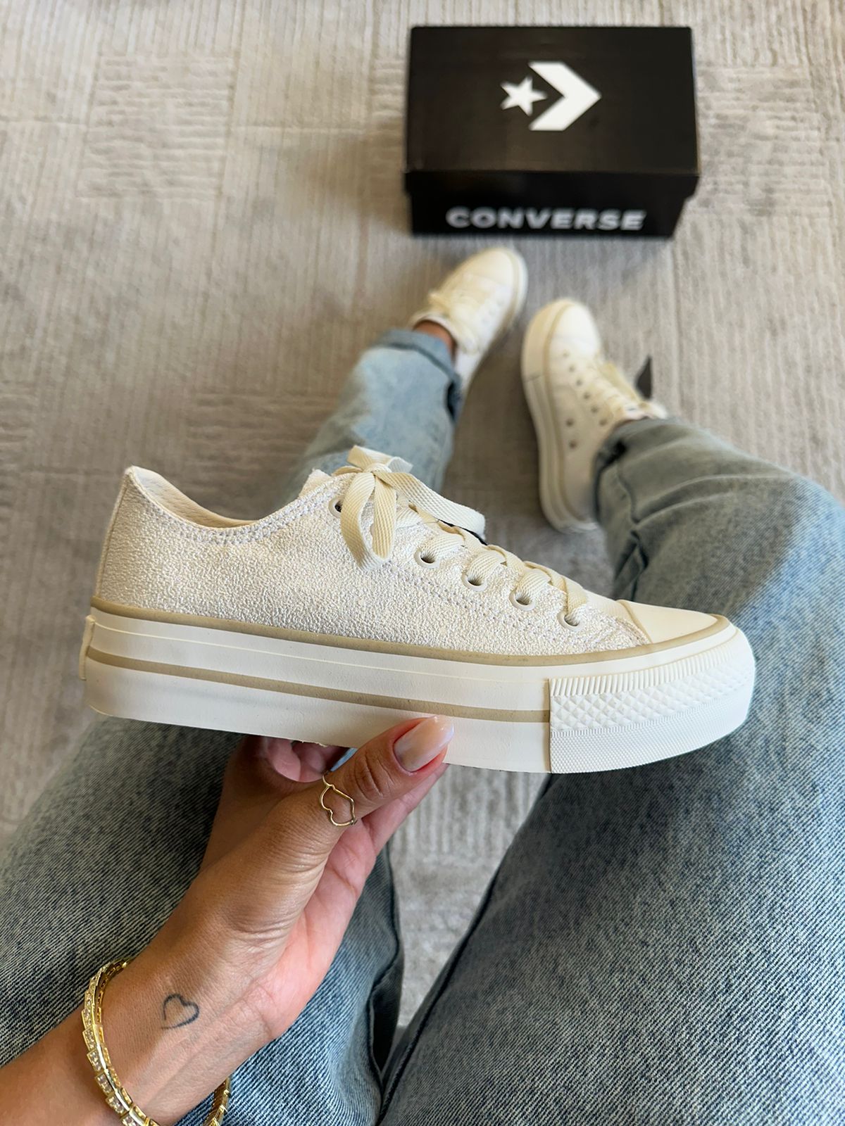 Tênis All Star Plataforma Shine Branco