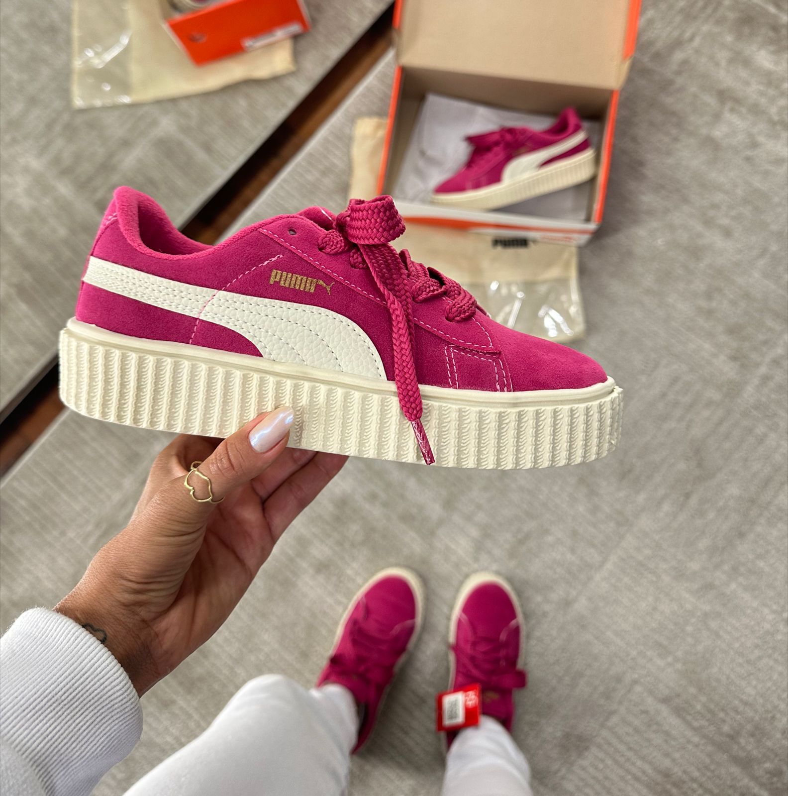 Tênis Suede Soft Pink