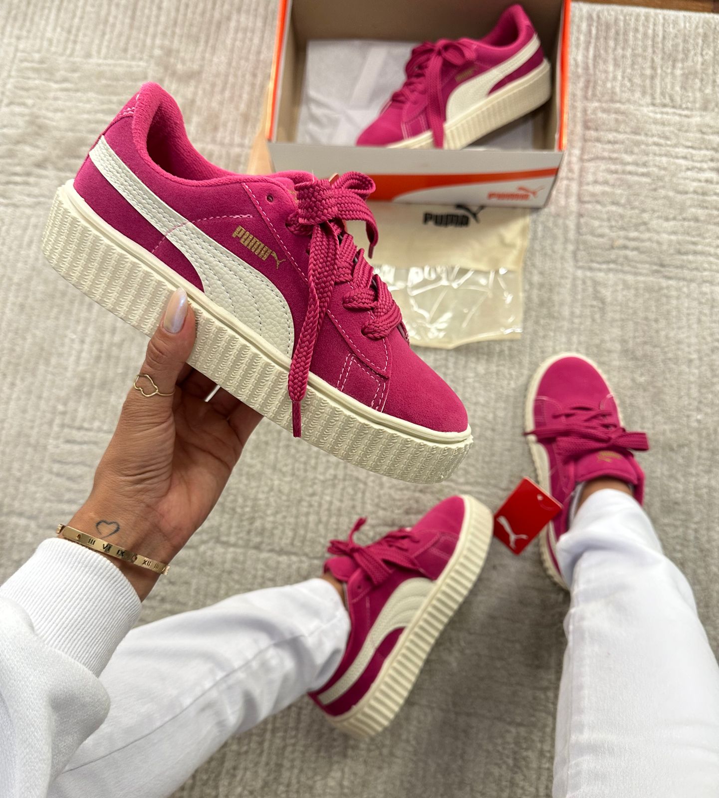 Tênis Suede Soft Pink
