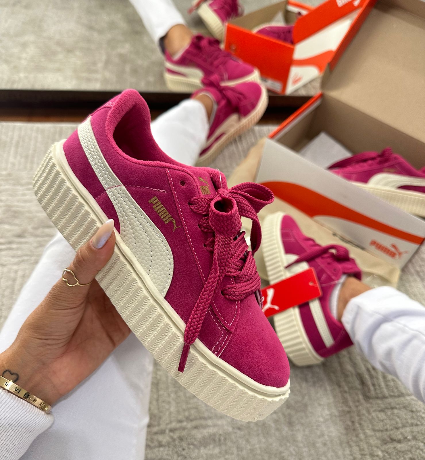 Tênis Suede Soft Pink