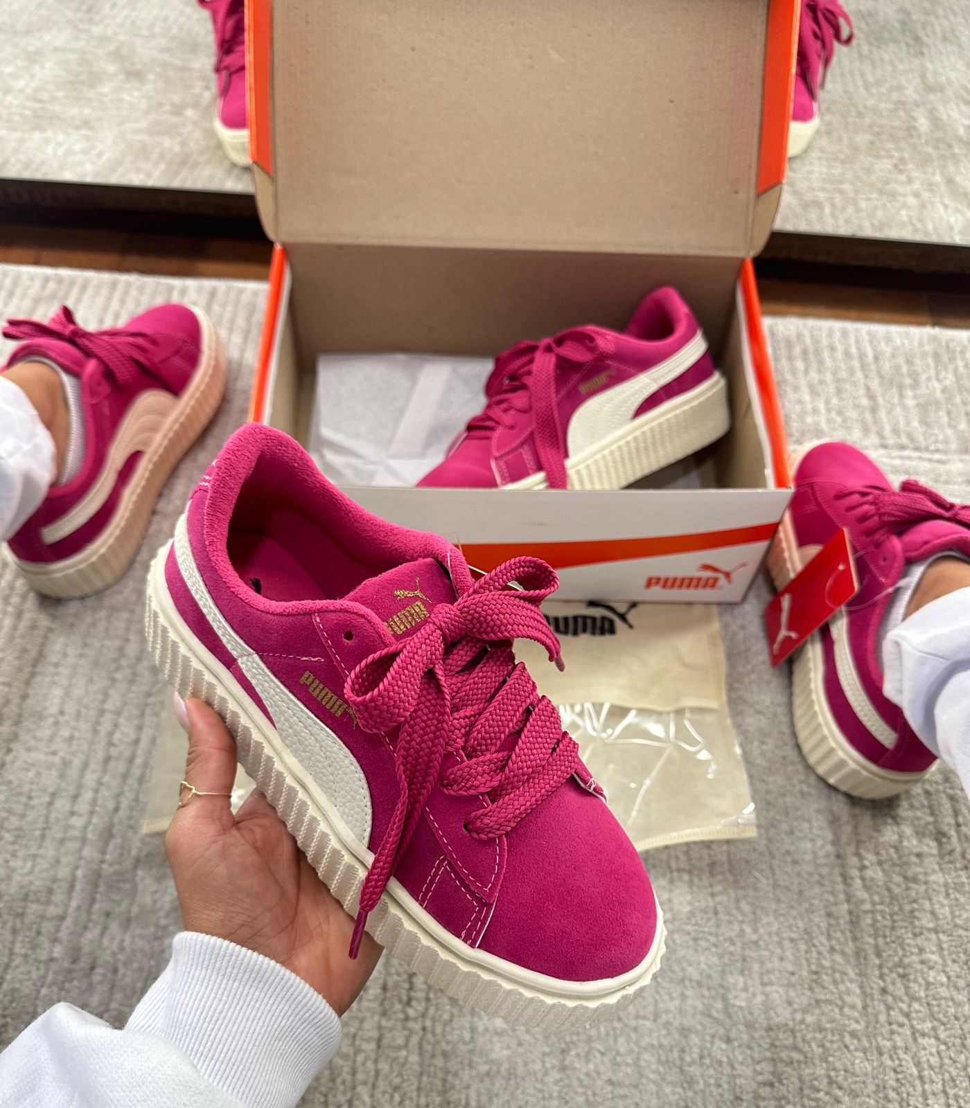 Tênis Suede Soft Pink