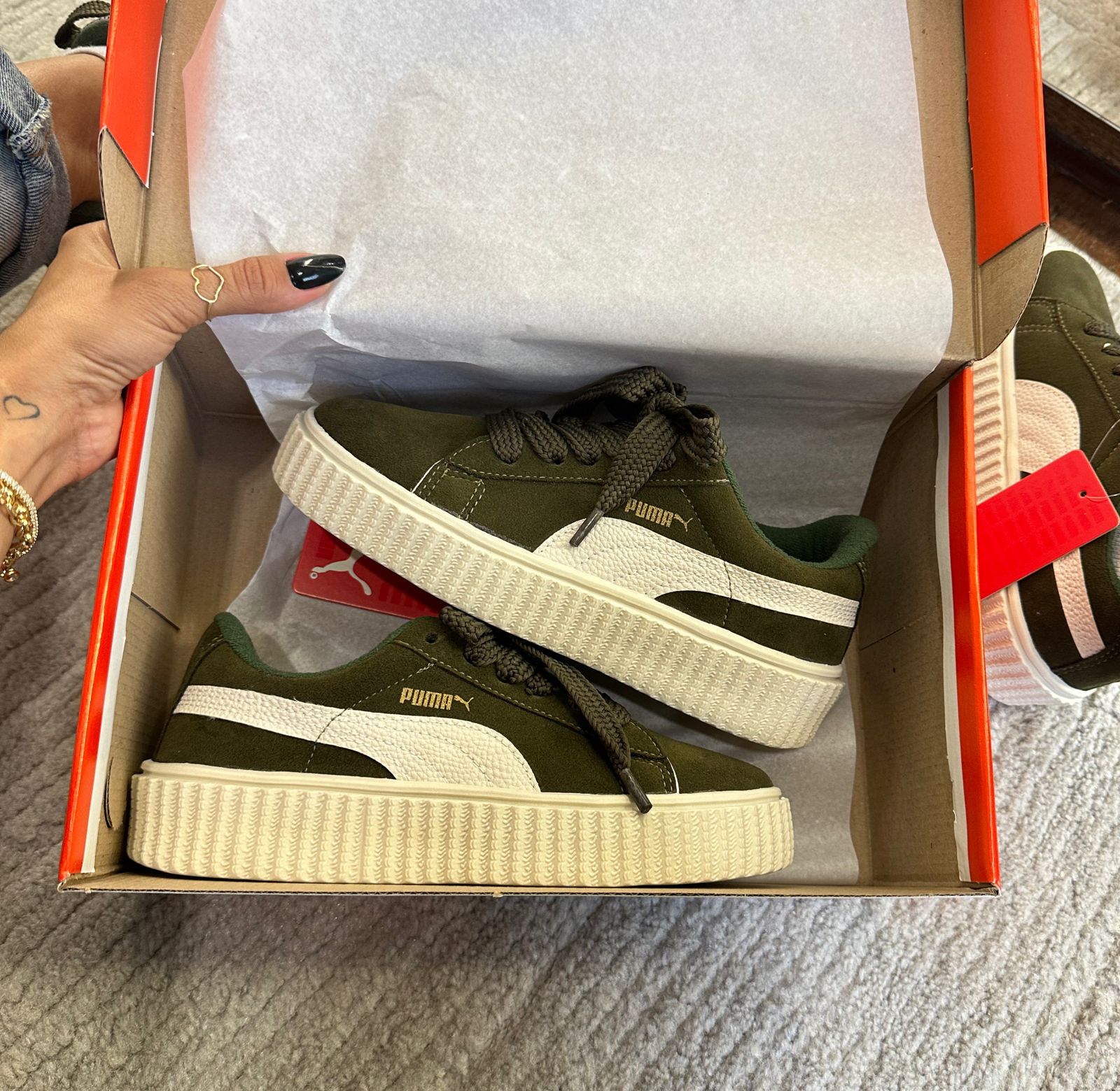 Tênis Suede Soft Verde Militar