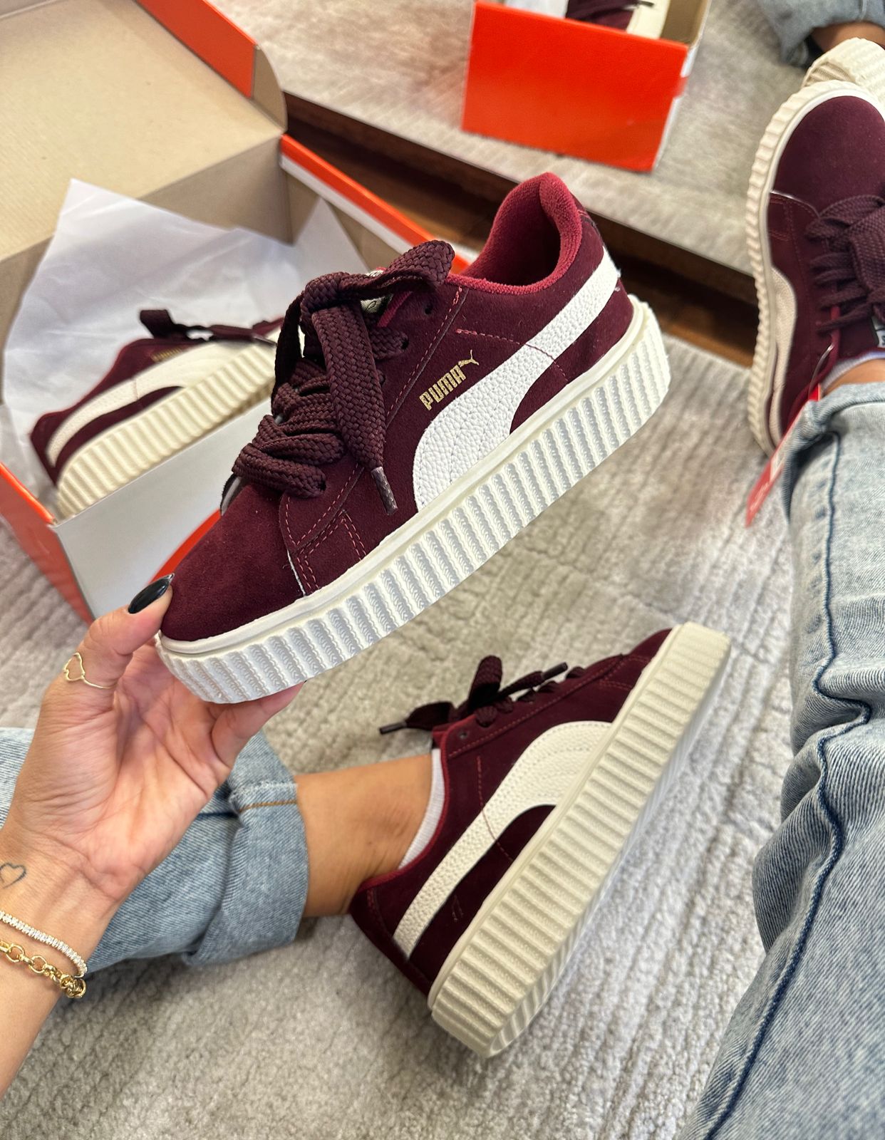 Tênis Suede Soft Bordô