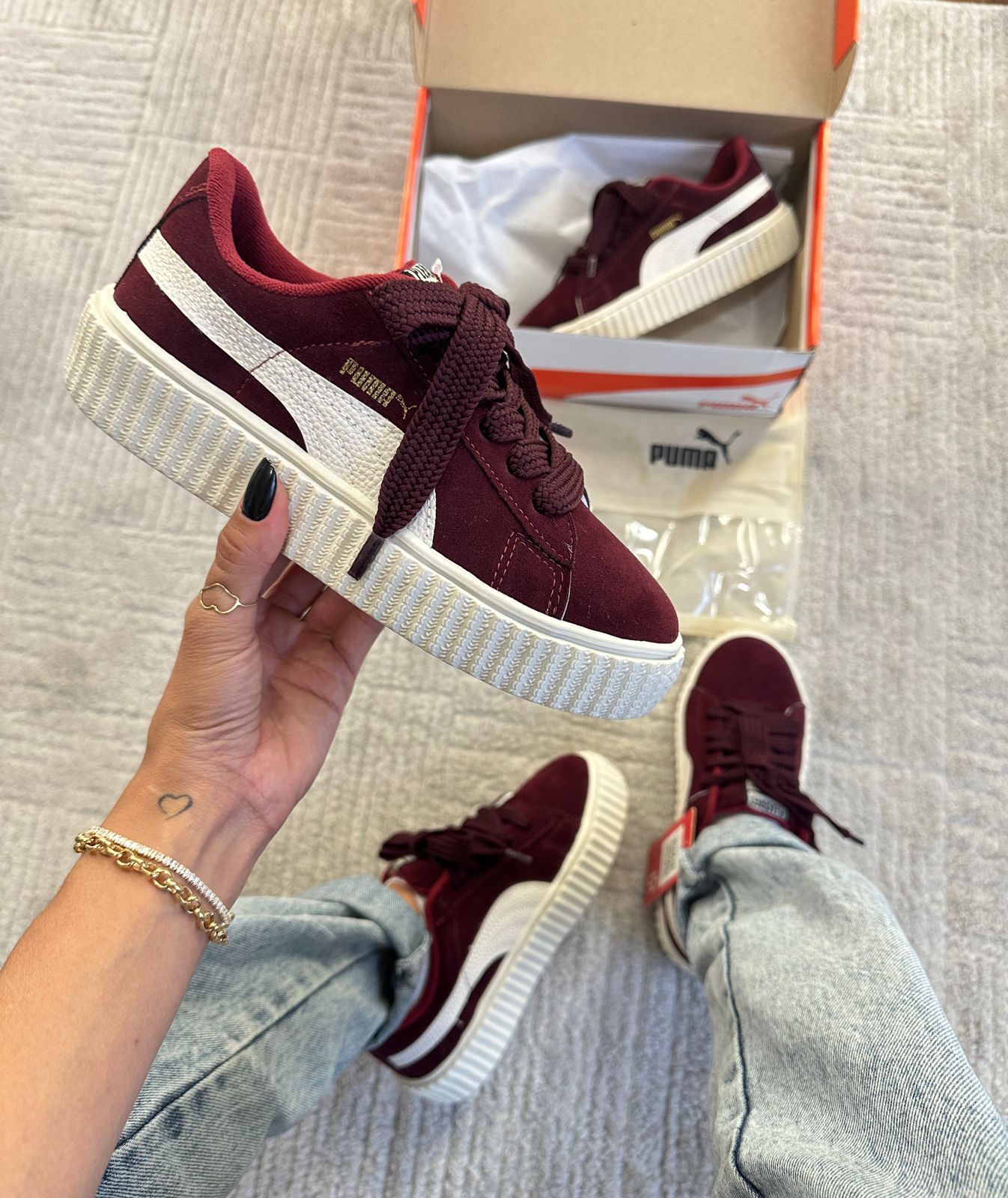 Tênis Suede Soft Bordô