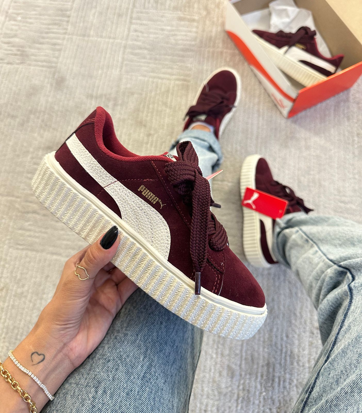 Tênis Suede Soft Bordô