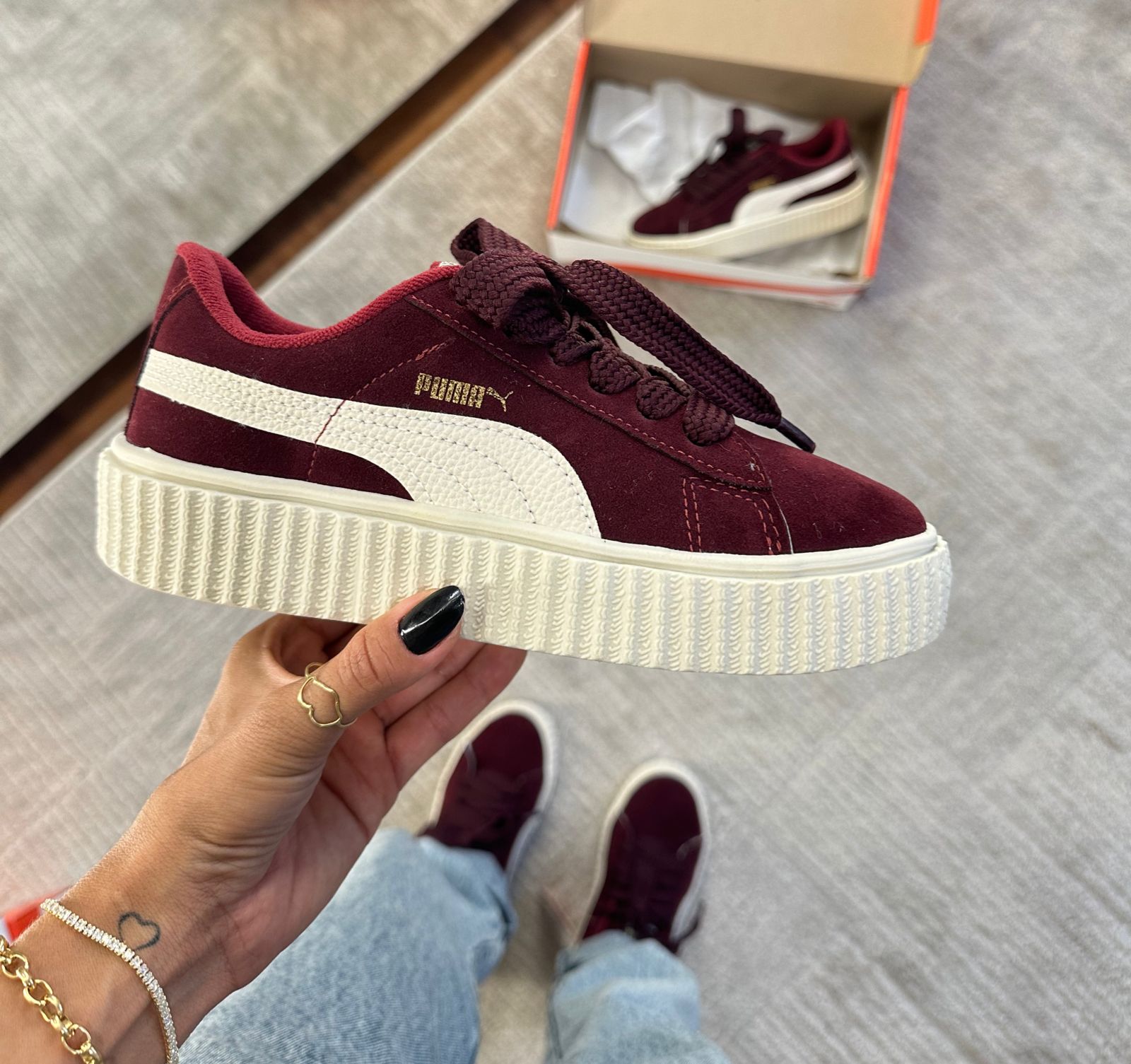 Tênis Suede Soft Bordô