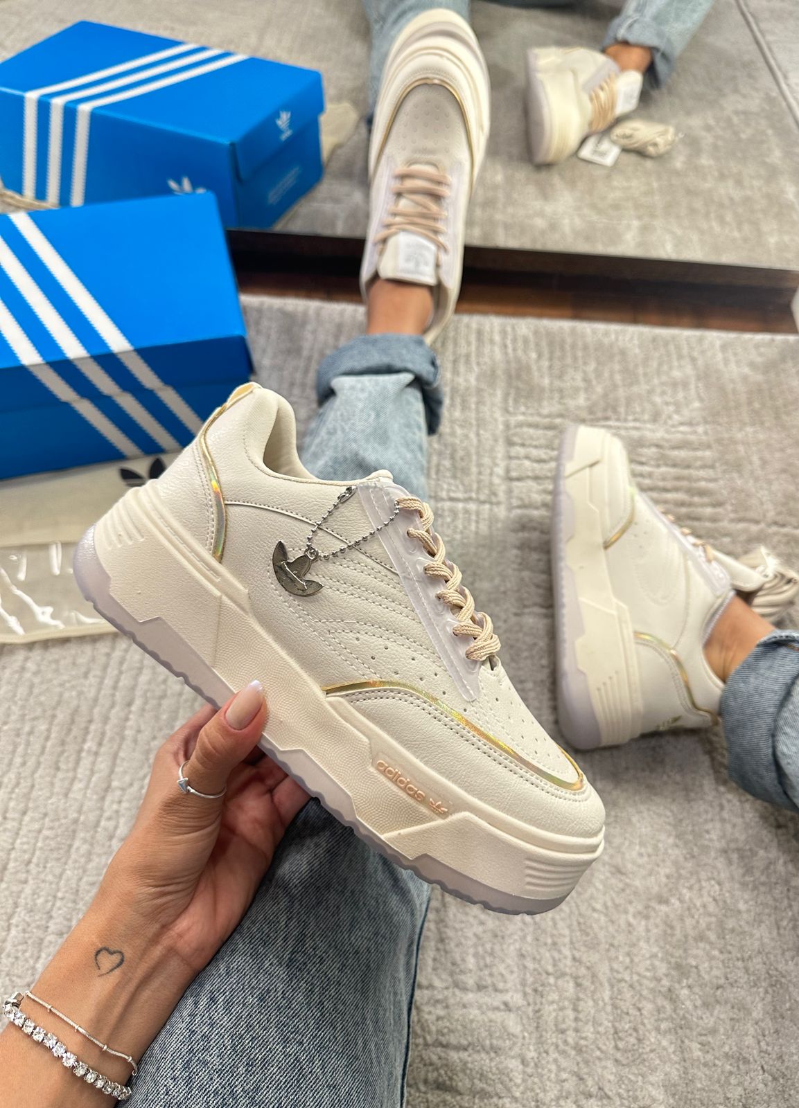 Tênis Ad Plataforma Off White