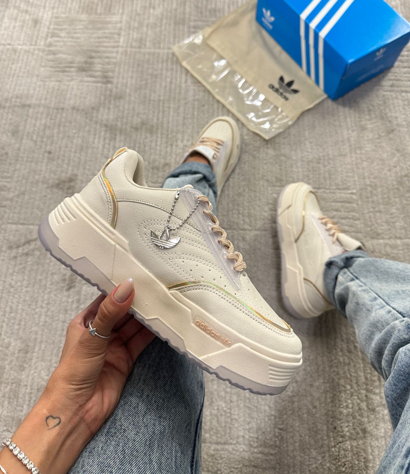 Tênis Ad Plataforma Off White