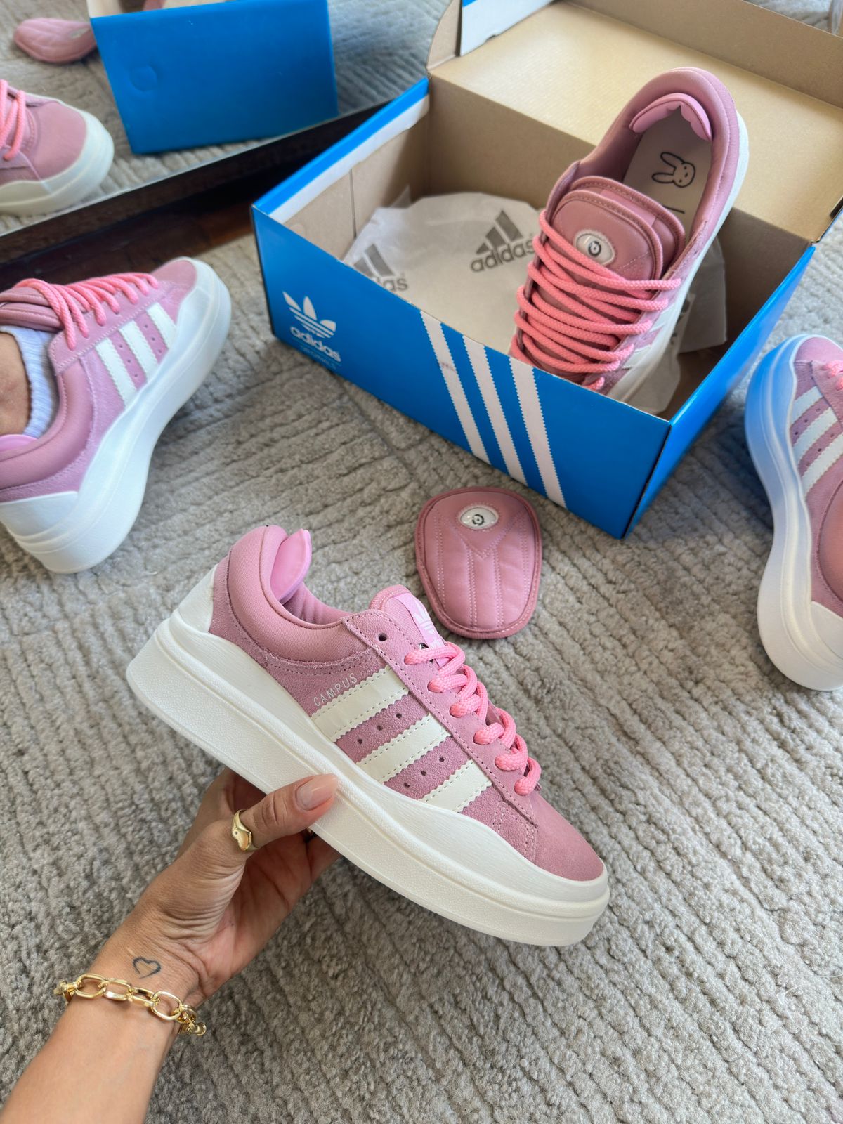 Tênis Ad Bunny Campus Rosa