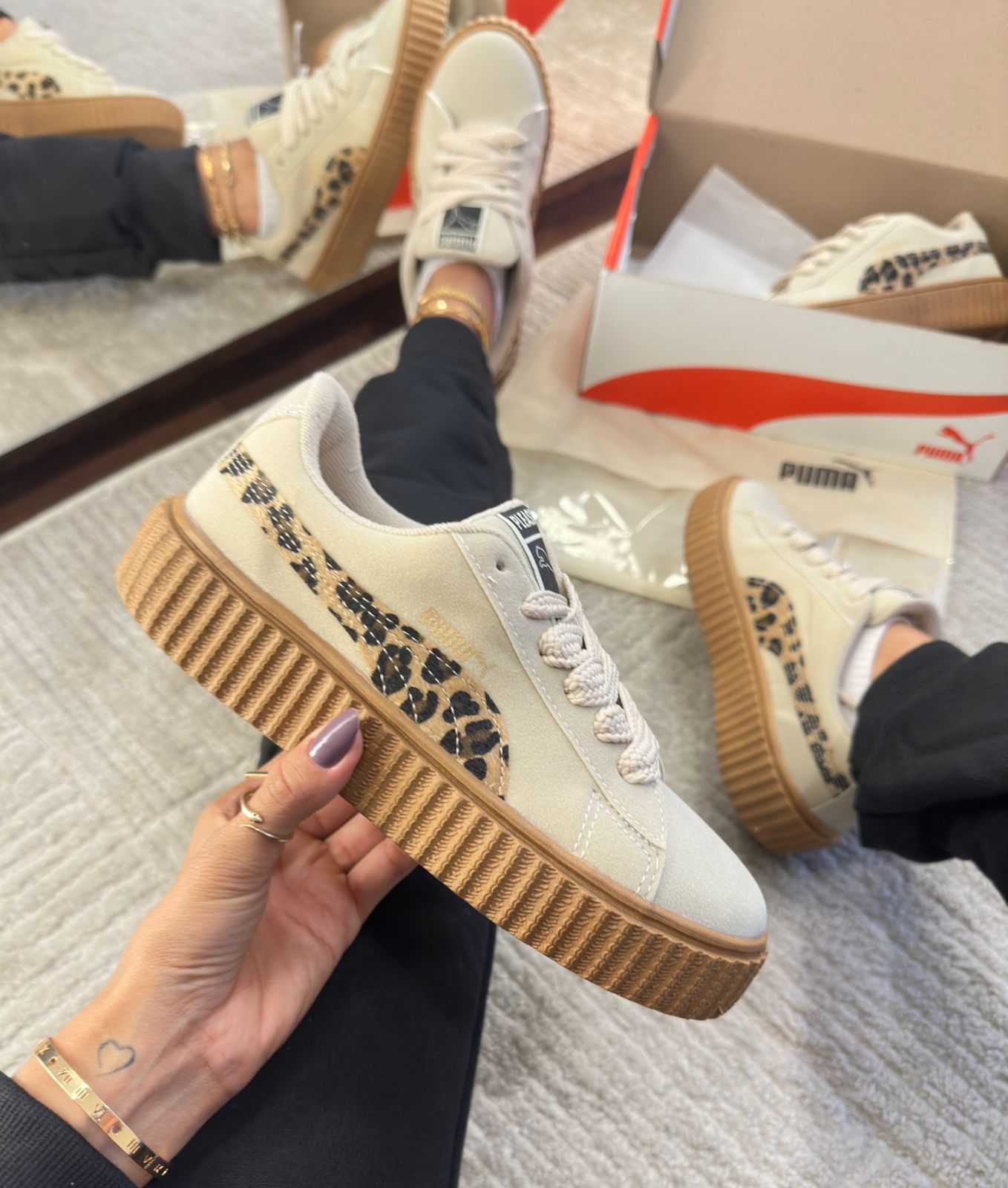 Tênis Suede Soft Animal Print