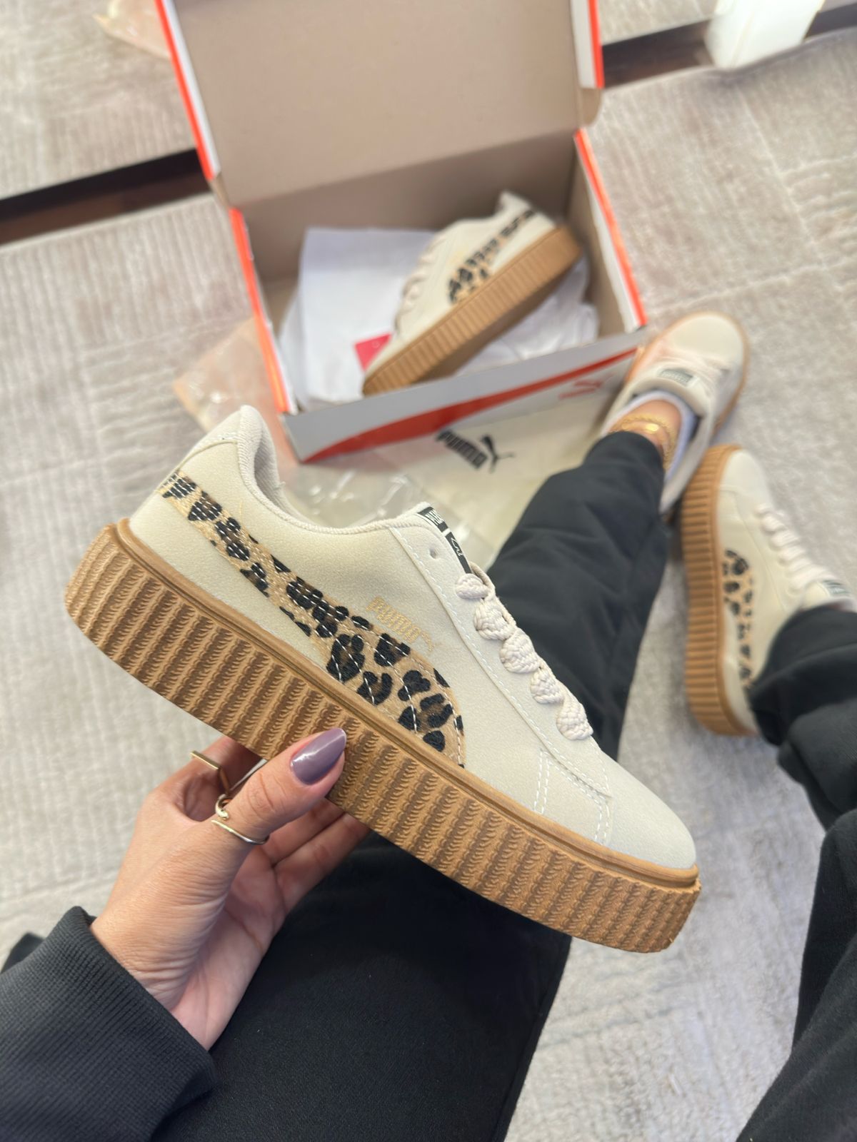 Tênis Suede Soft Animal Print