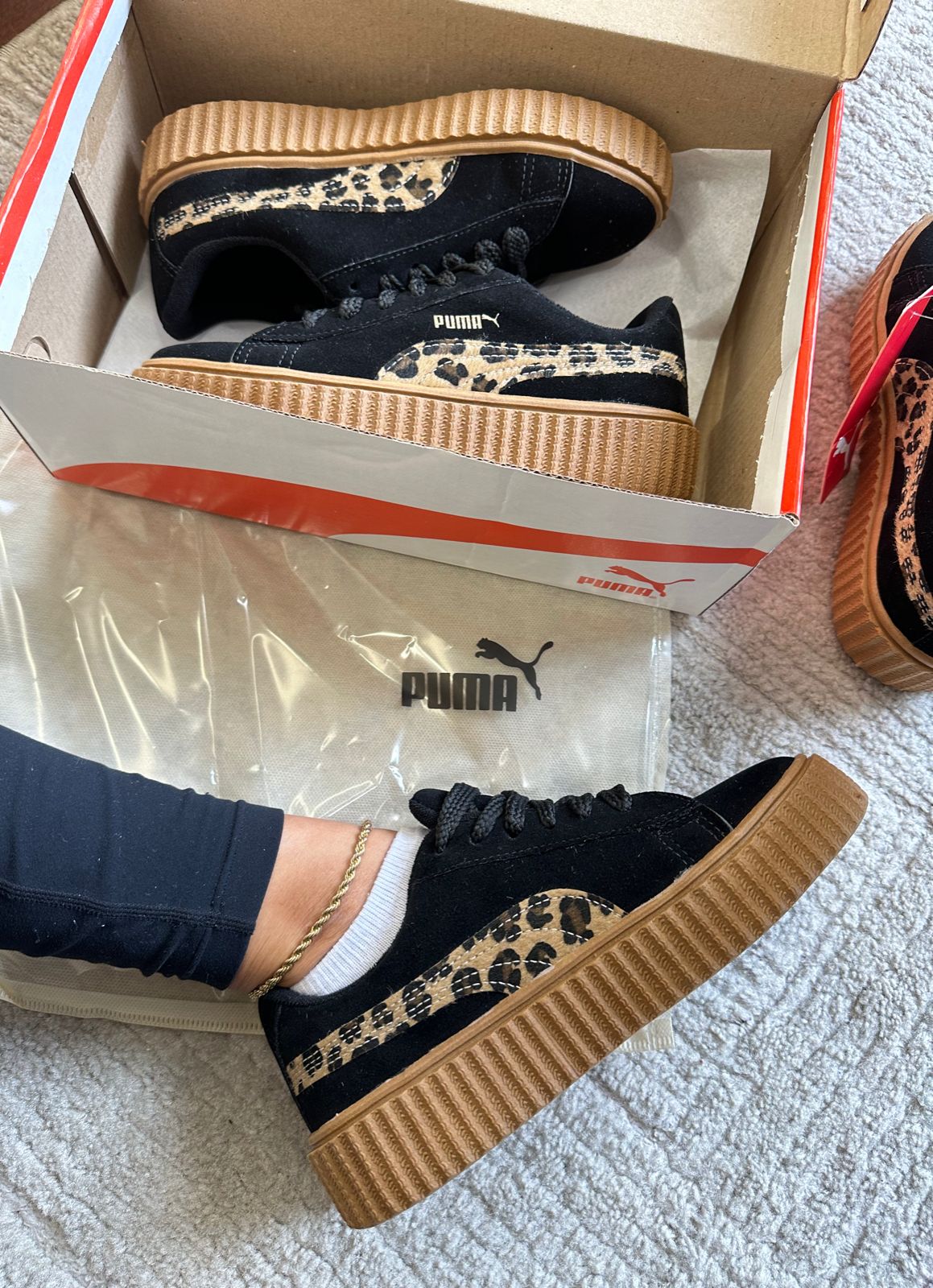 Tênis Suede Soft Animal Print Preto
