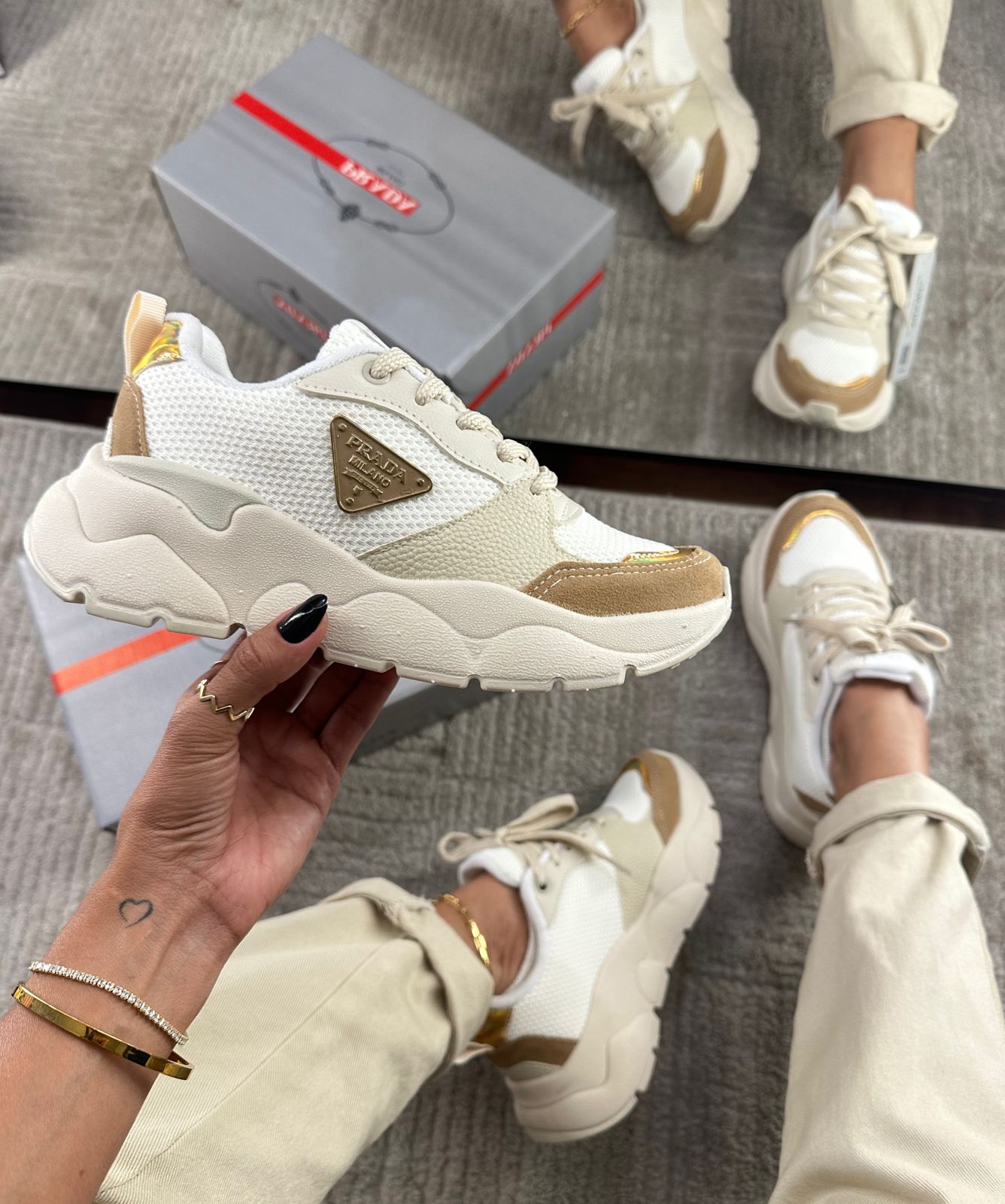 Tênis P. Milano Off White