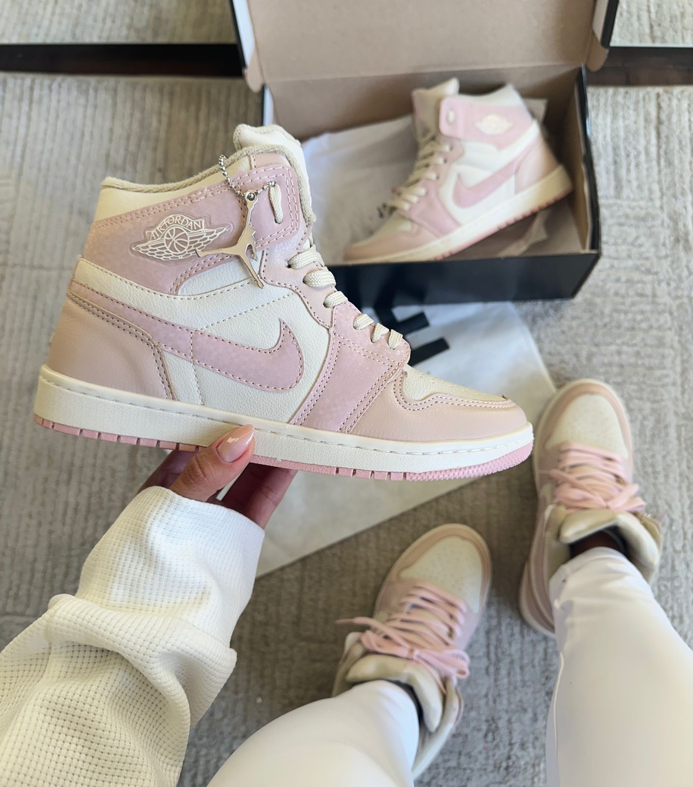 Tênis Bota Jordan Rosa