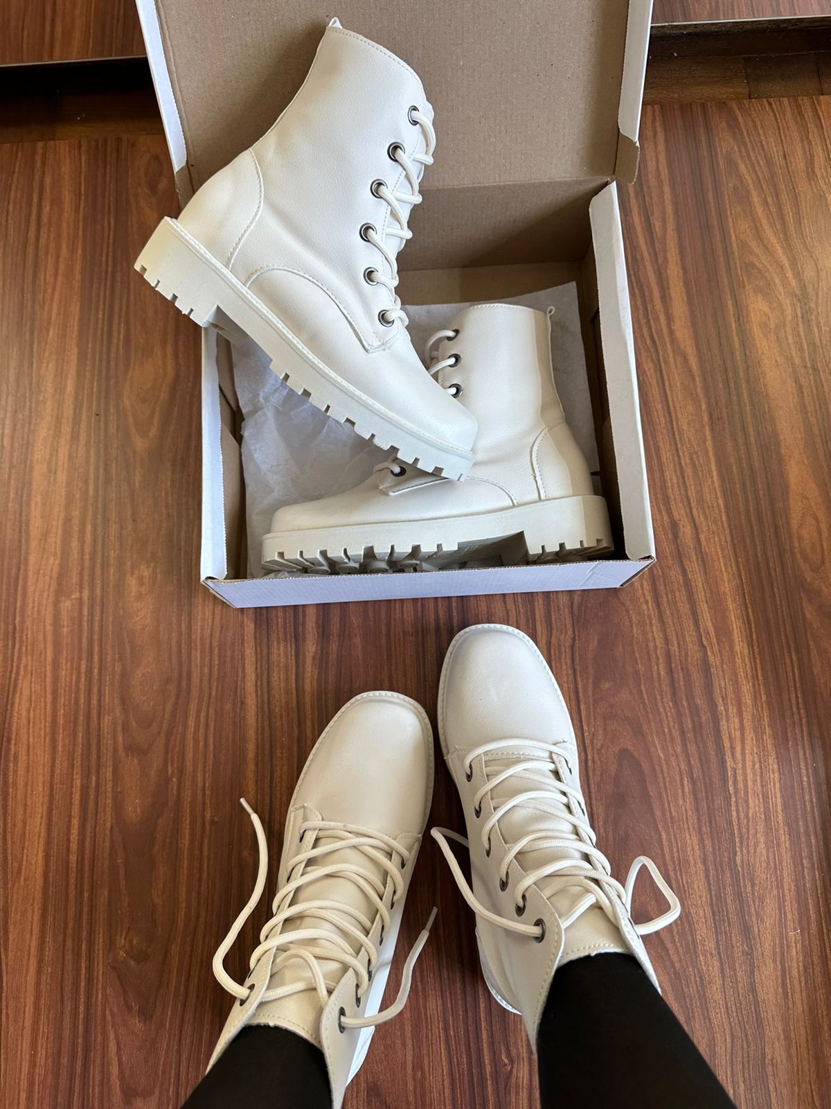 Coturno Feminino Branco