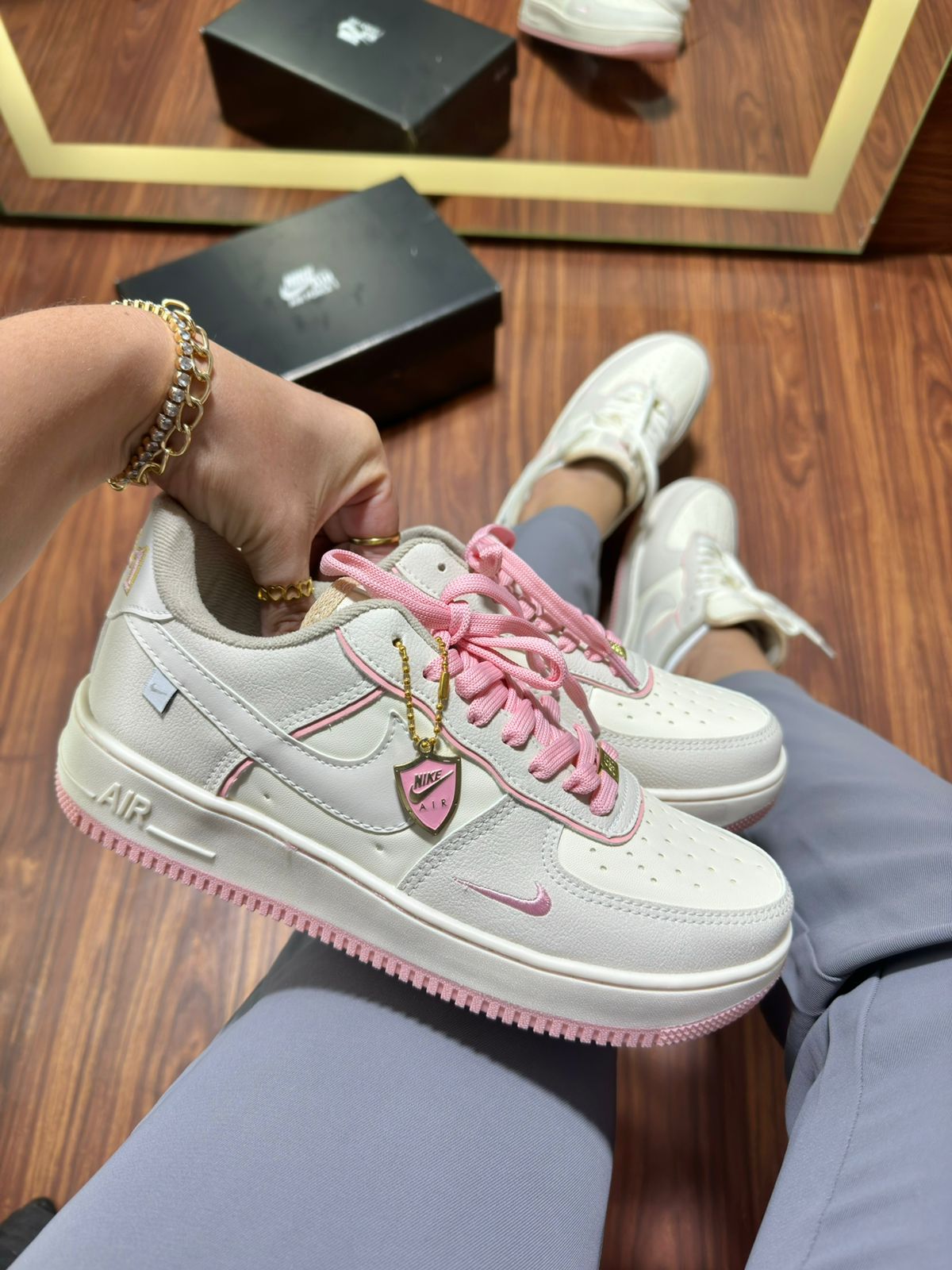 Tênis Air AF-1 Rosa