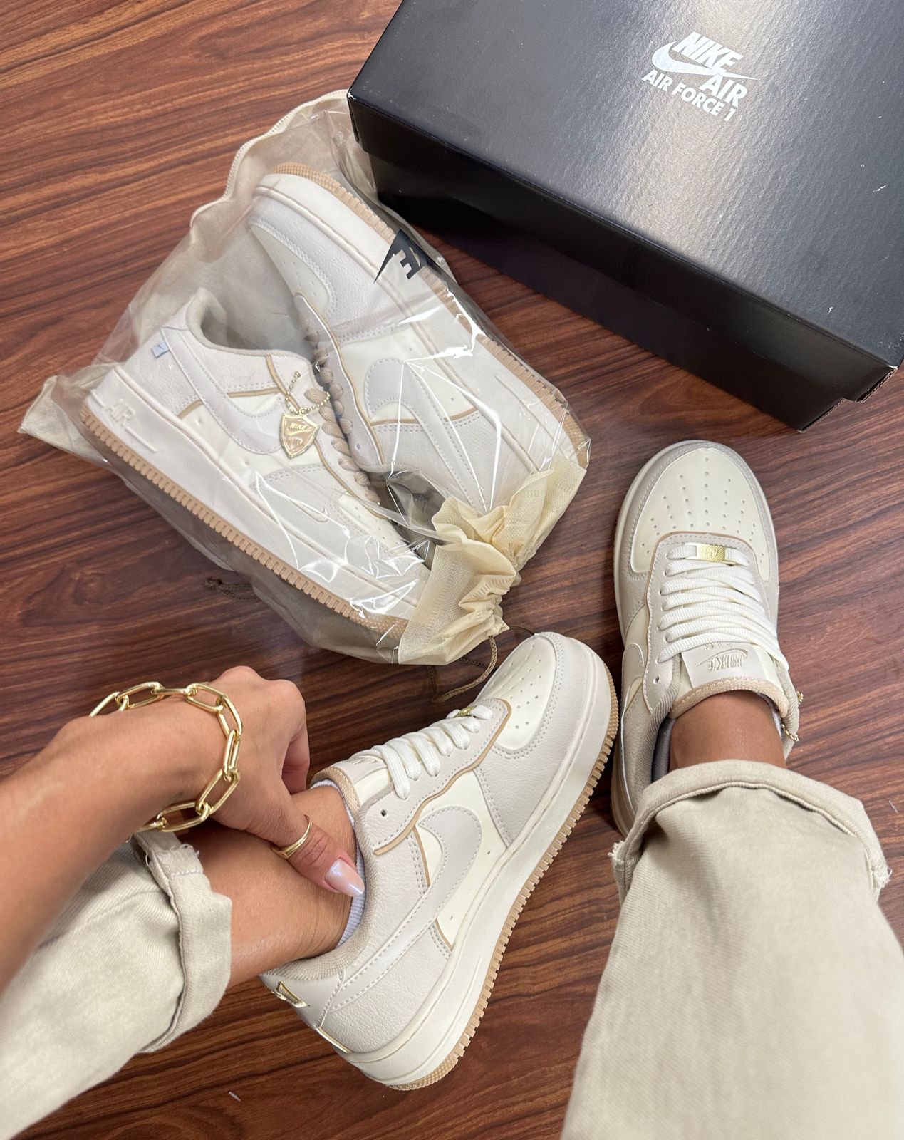 Tênis Air AF-1 Nude