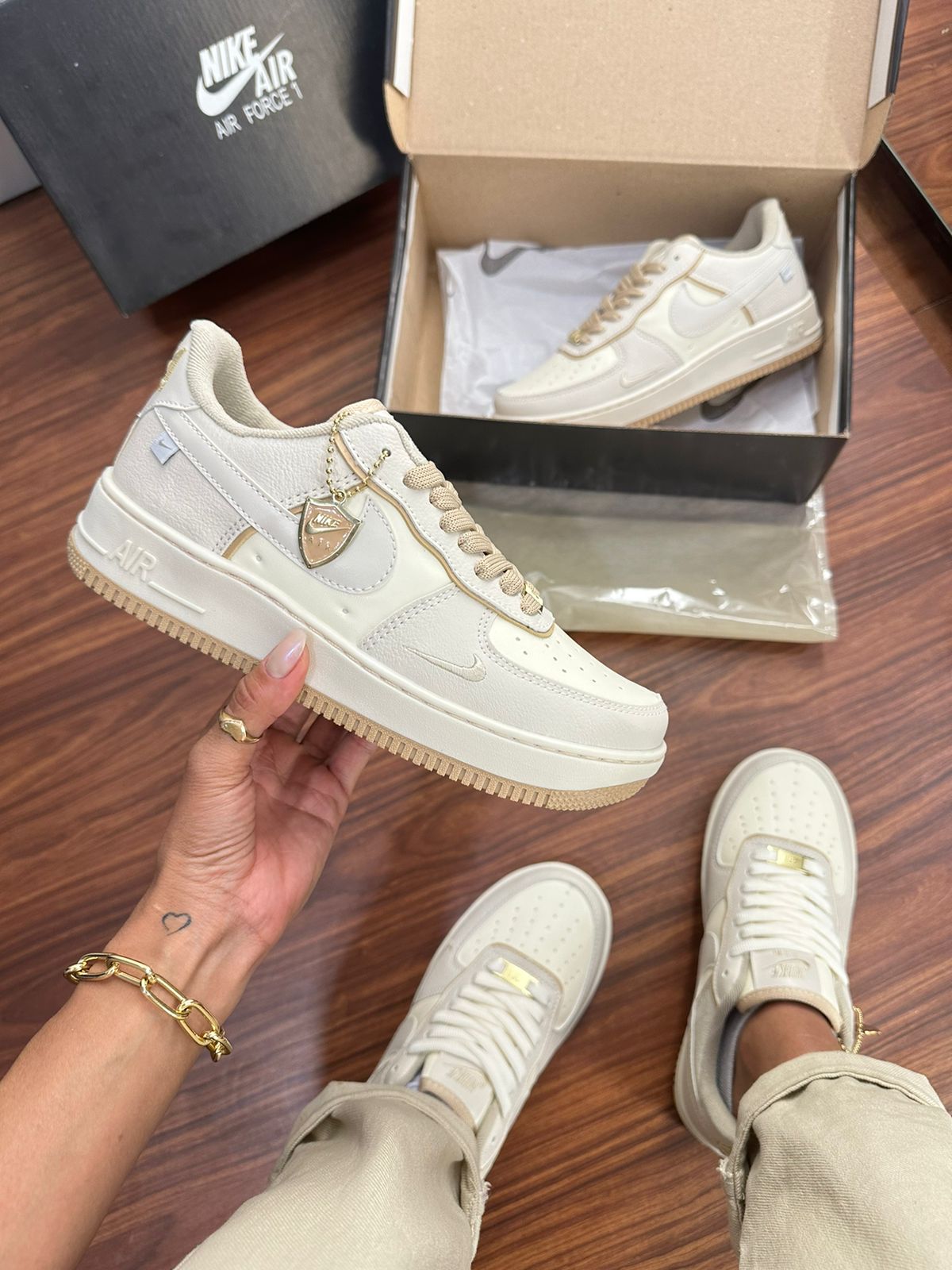 Tênis Air AF-1 Nude