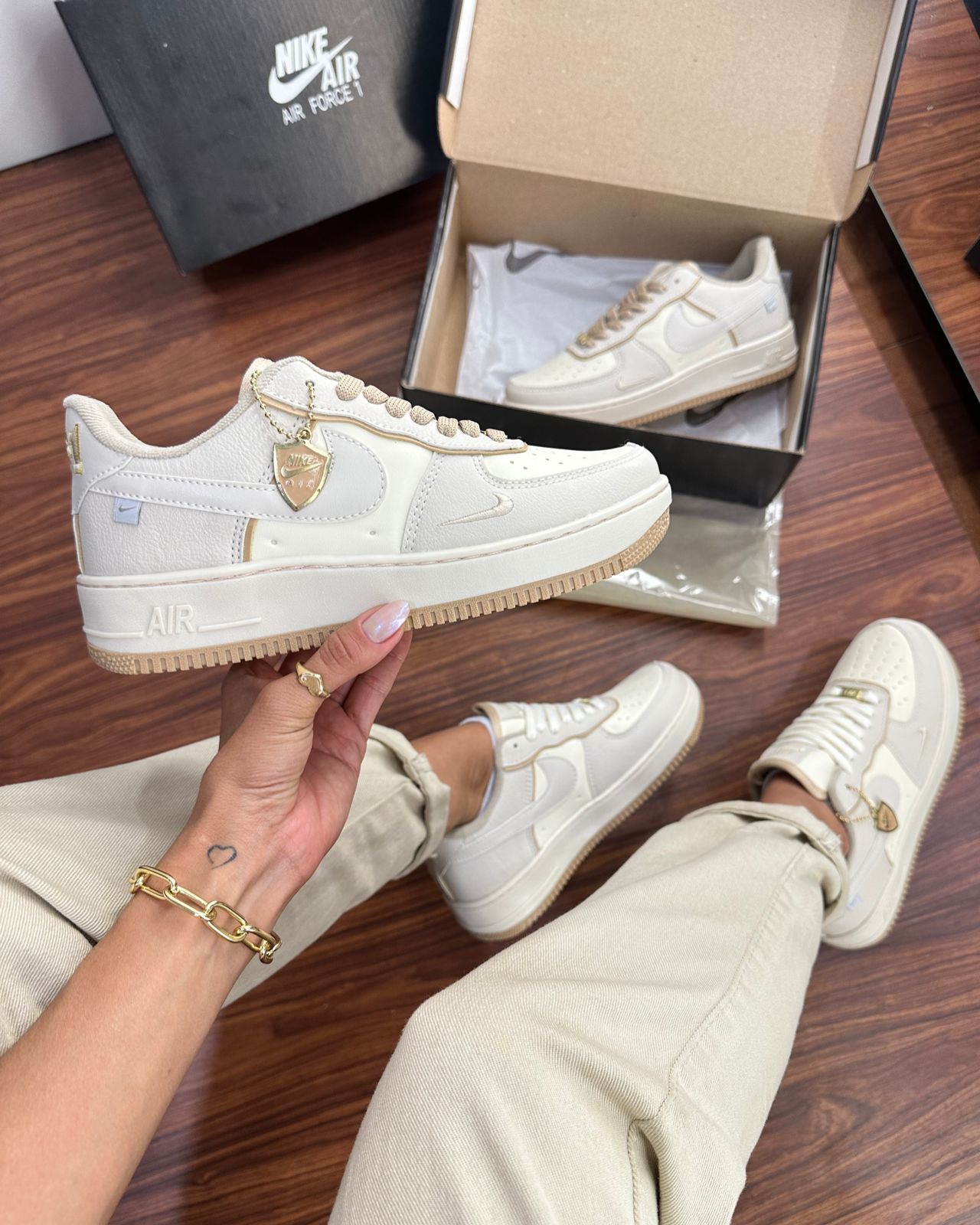 Tênis Air AF-1 Nude