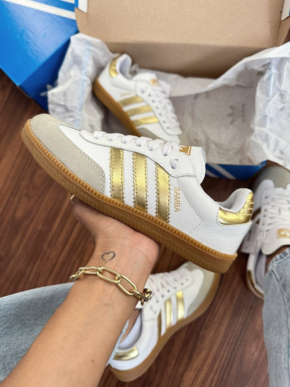 Tênis Ouro Light Samba Couro Legítimo