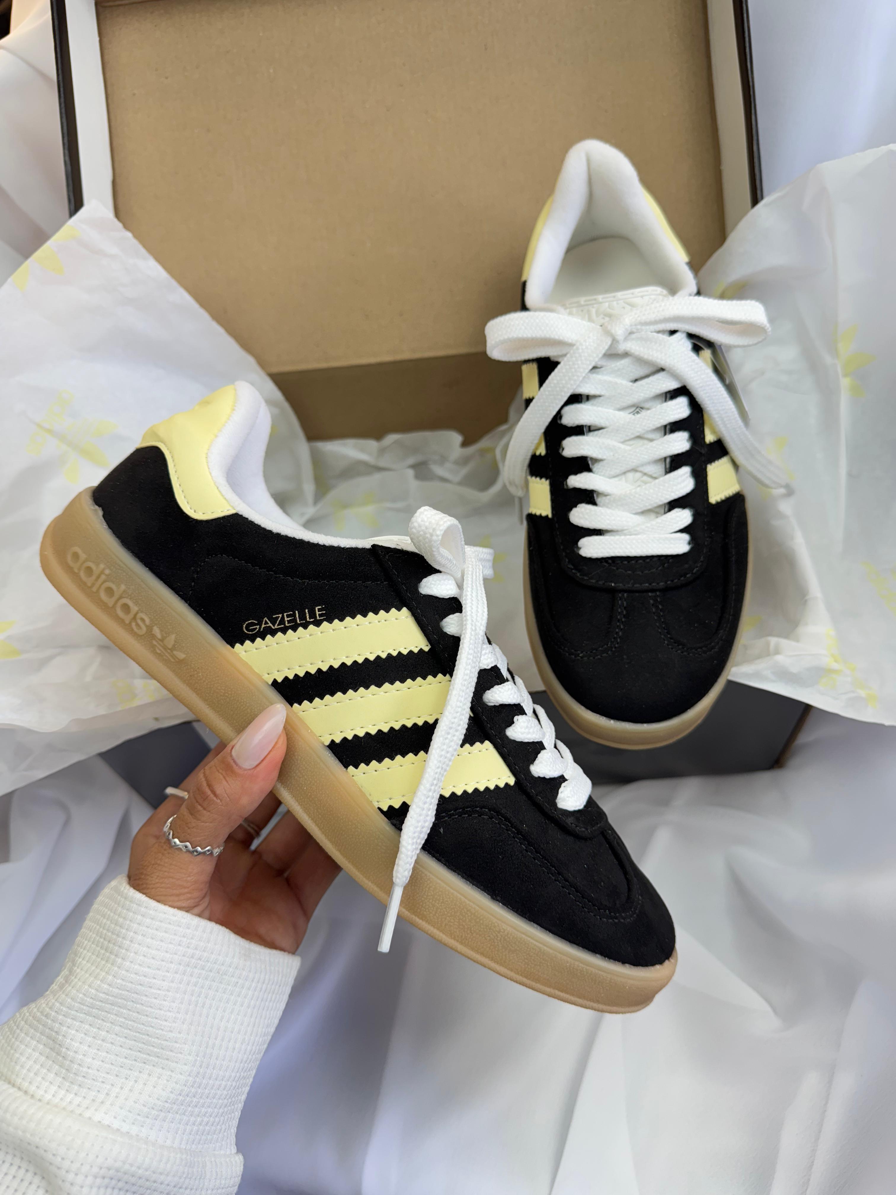 Tênis Gazelle Preto Camurça