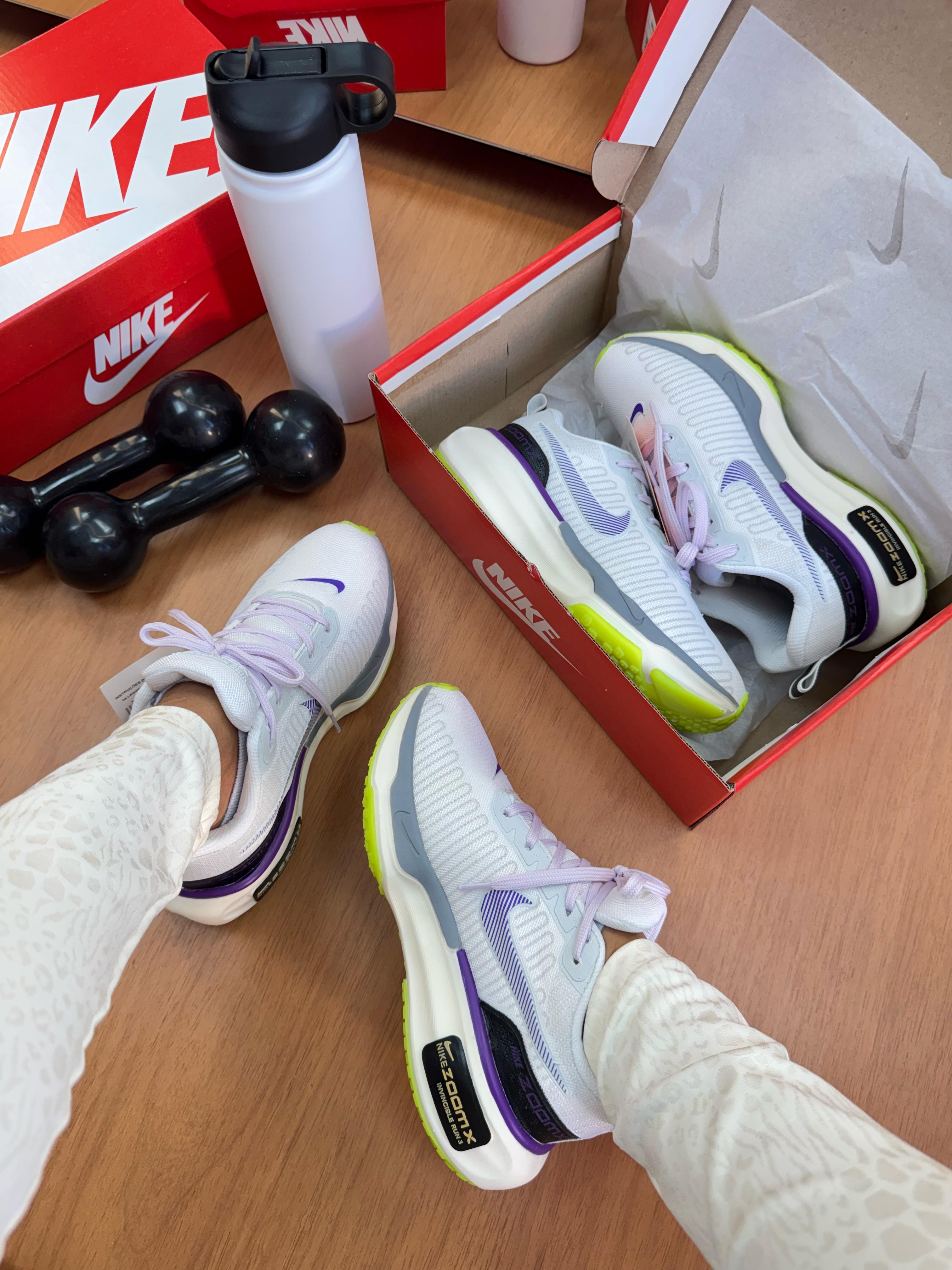 Tênis N. Zoom Run Roxo Verde