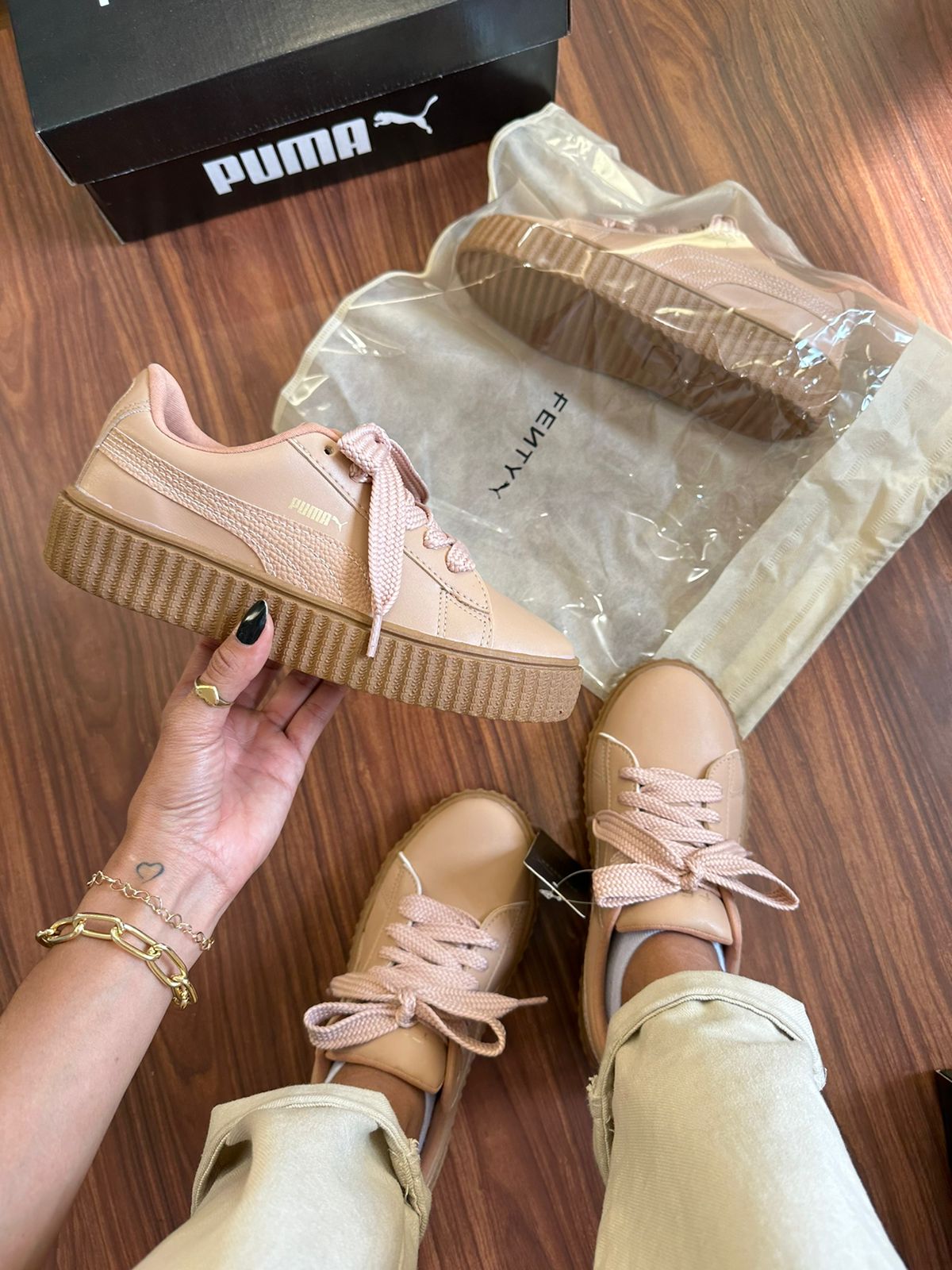 Tênis P. Fenty Nude