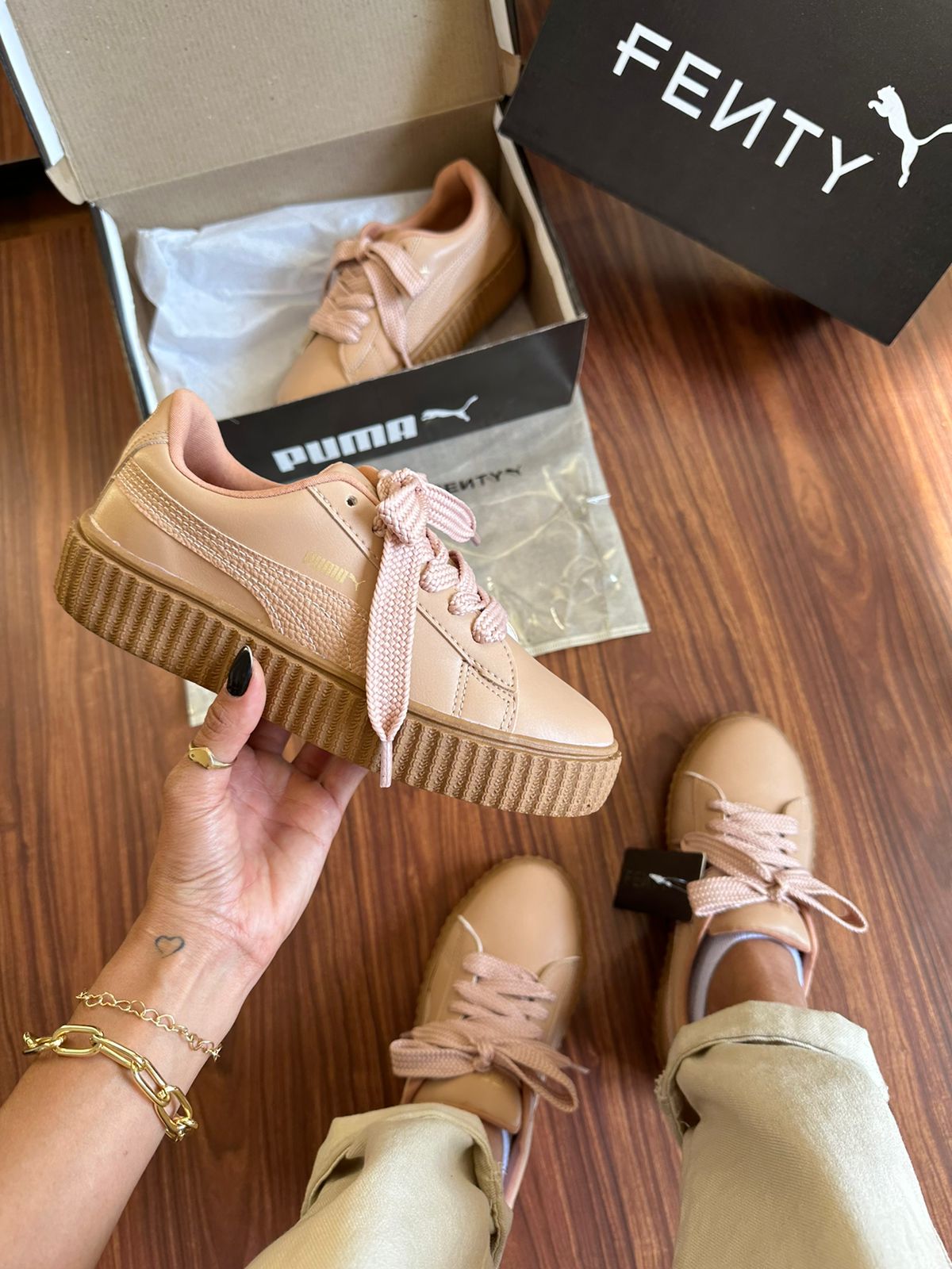 Tênis P. Fenty Nude