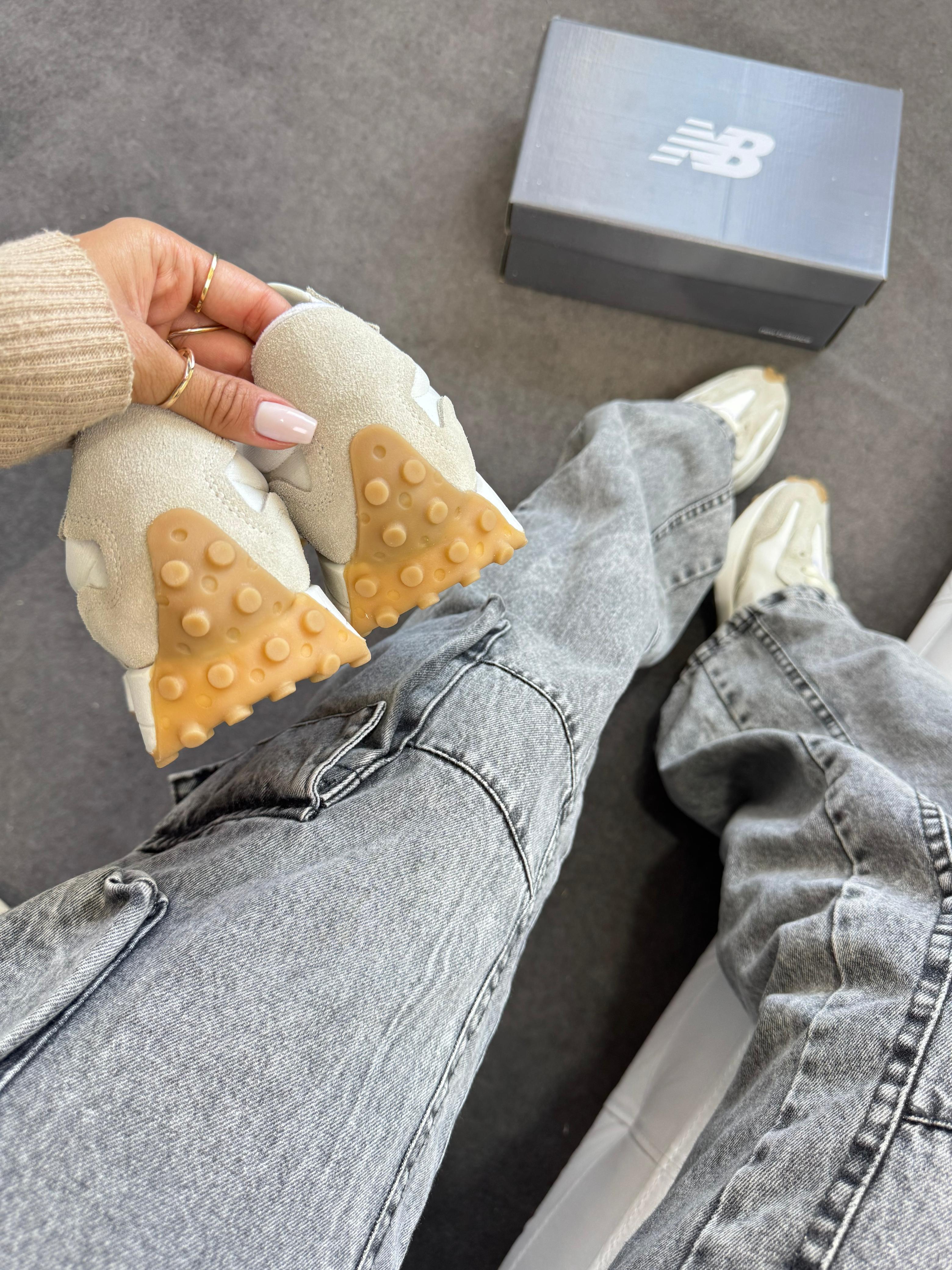 Tênis Balance 327 Menta Couro