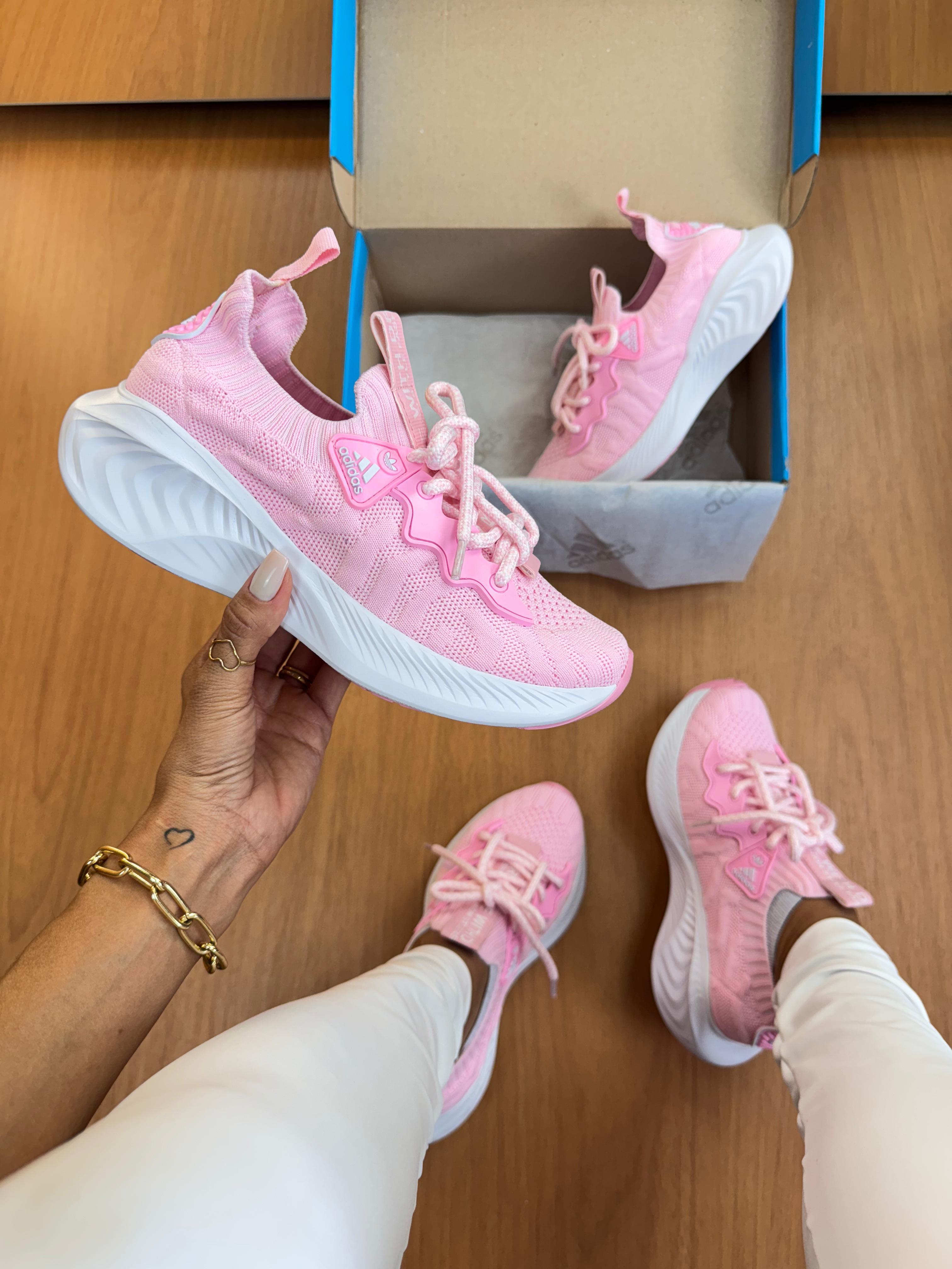 Tênis Ad. Sport Knit Rosa