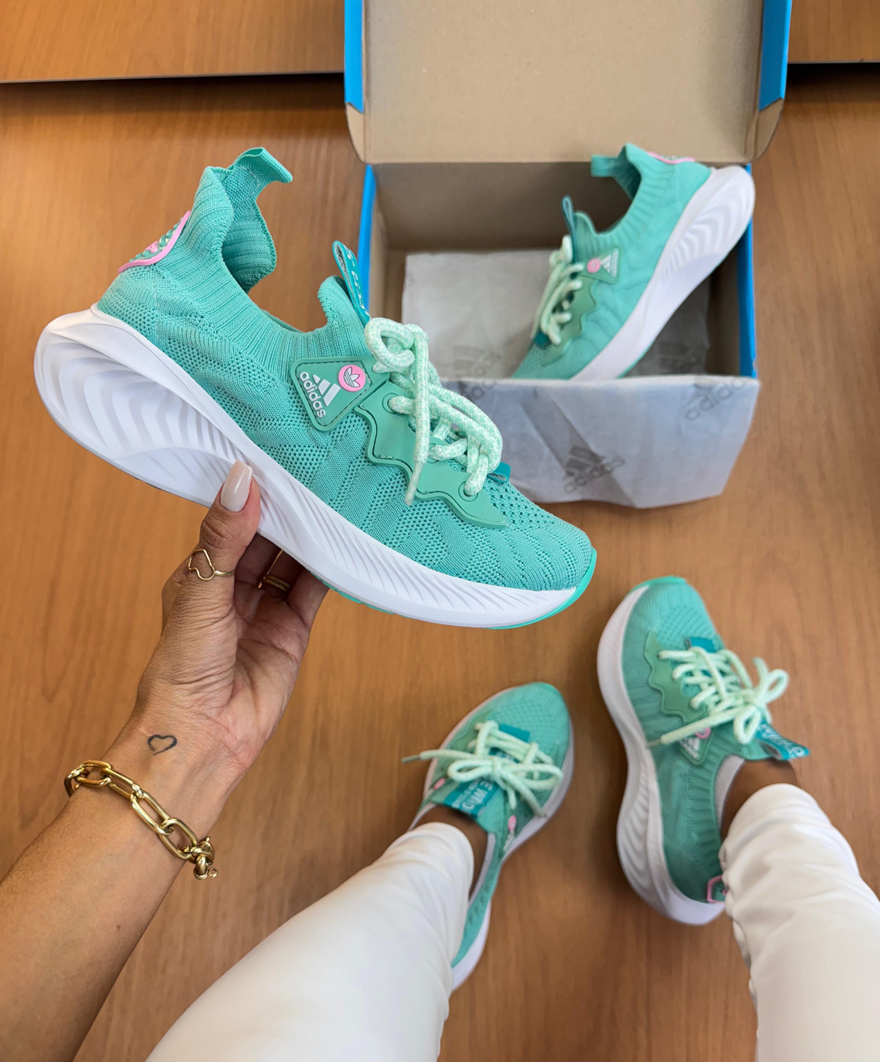 Tênis Ad. Sport Knit Verde Água