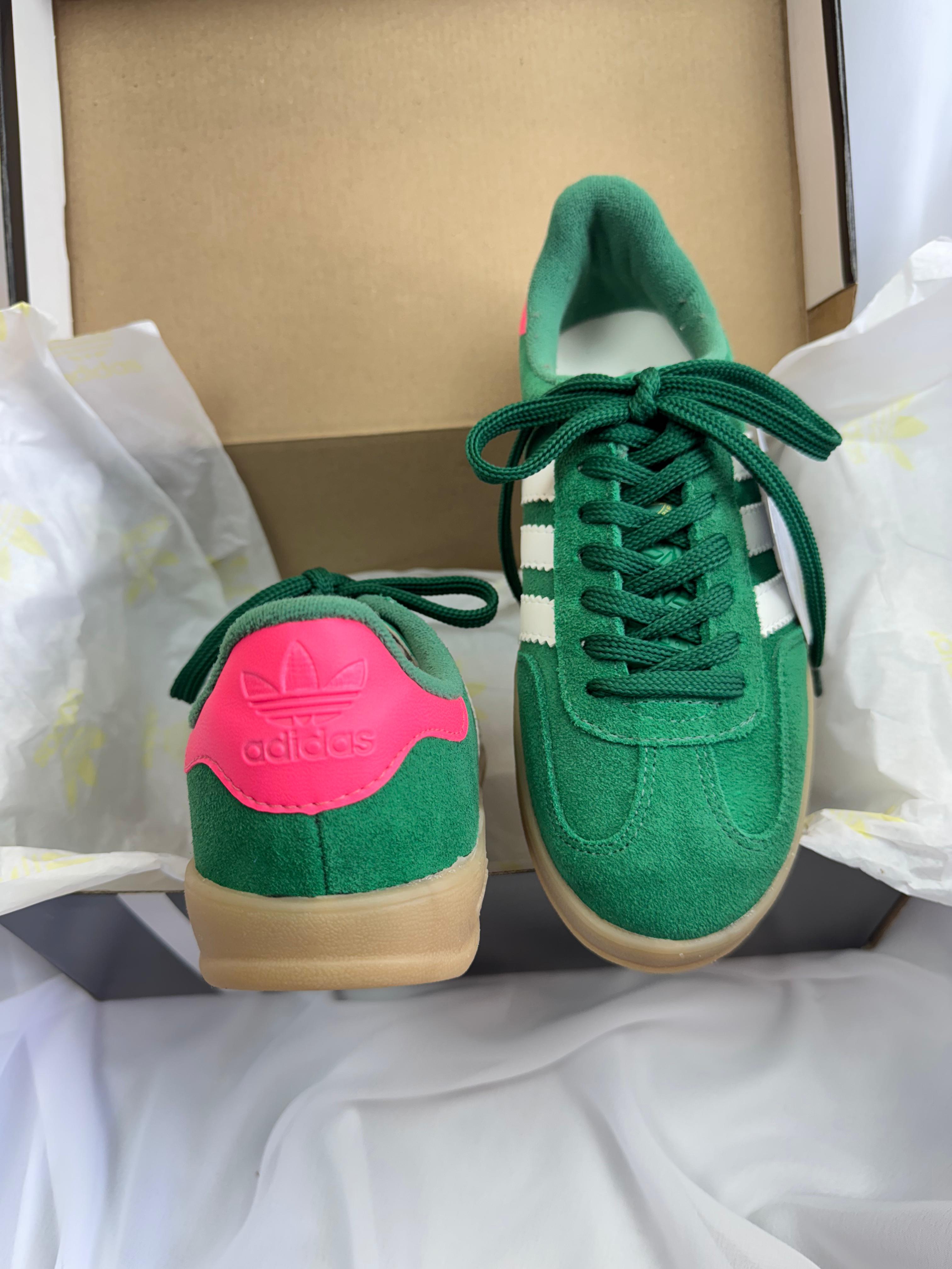 Tênis Gazelle Verde Camurça