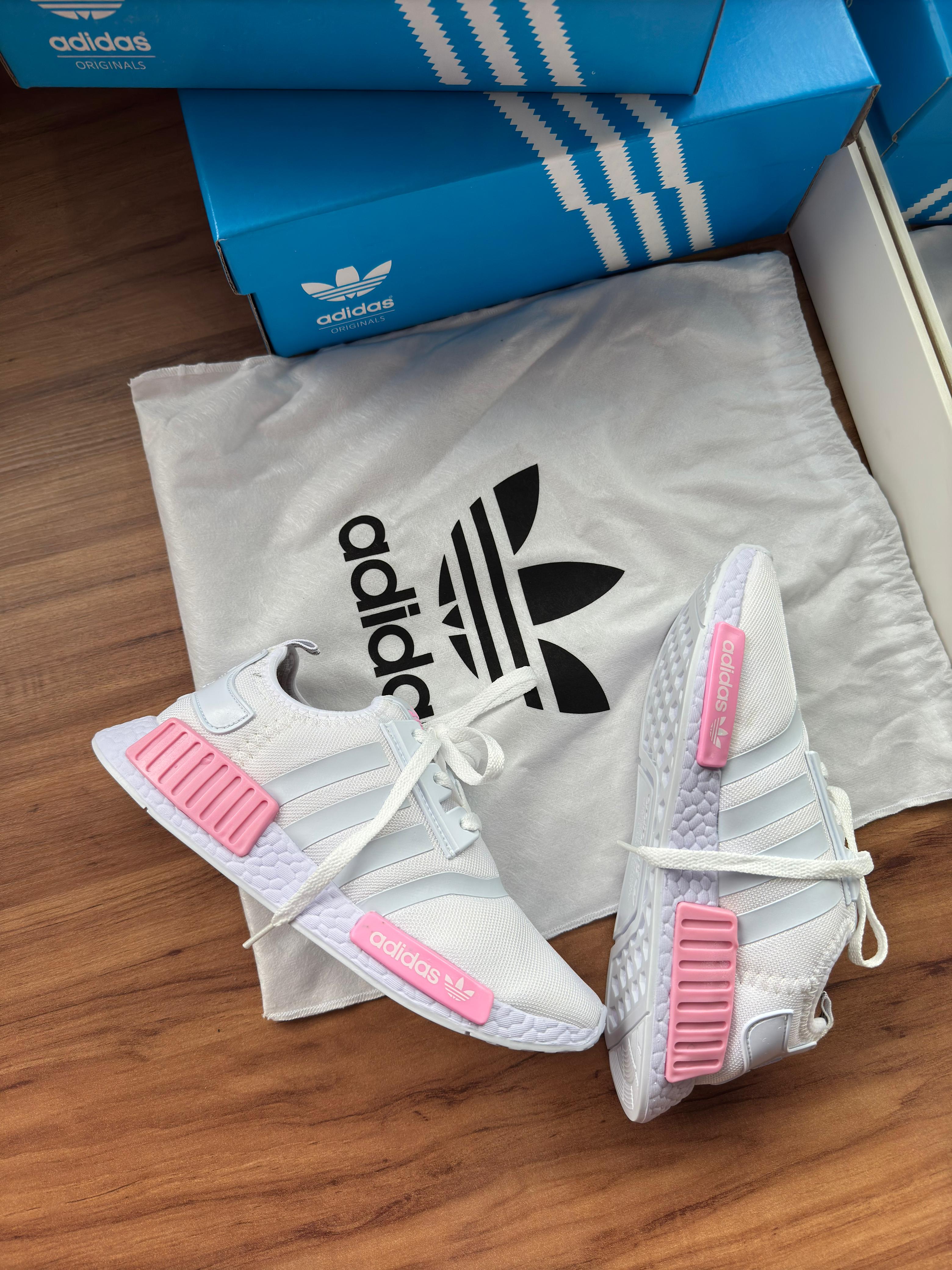 Tênis Ad. Sport NMD Branco Rosa