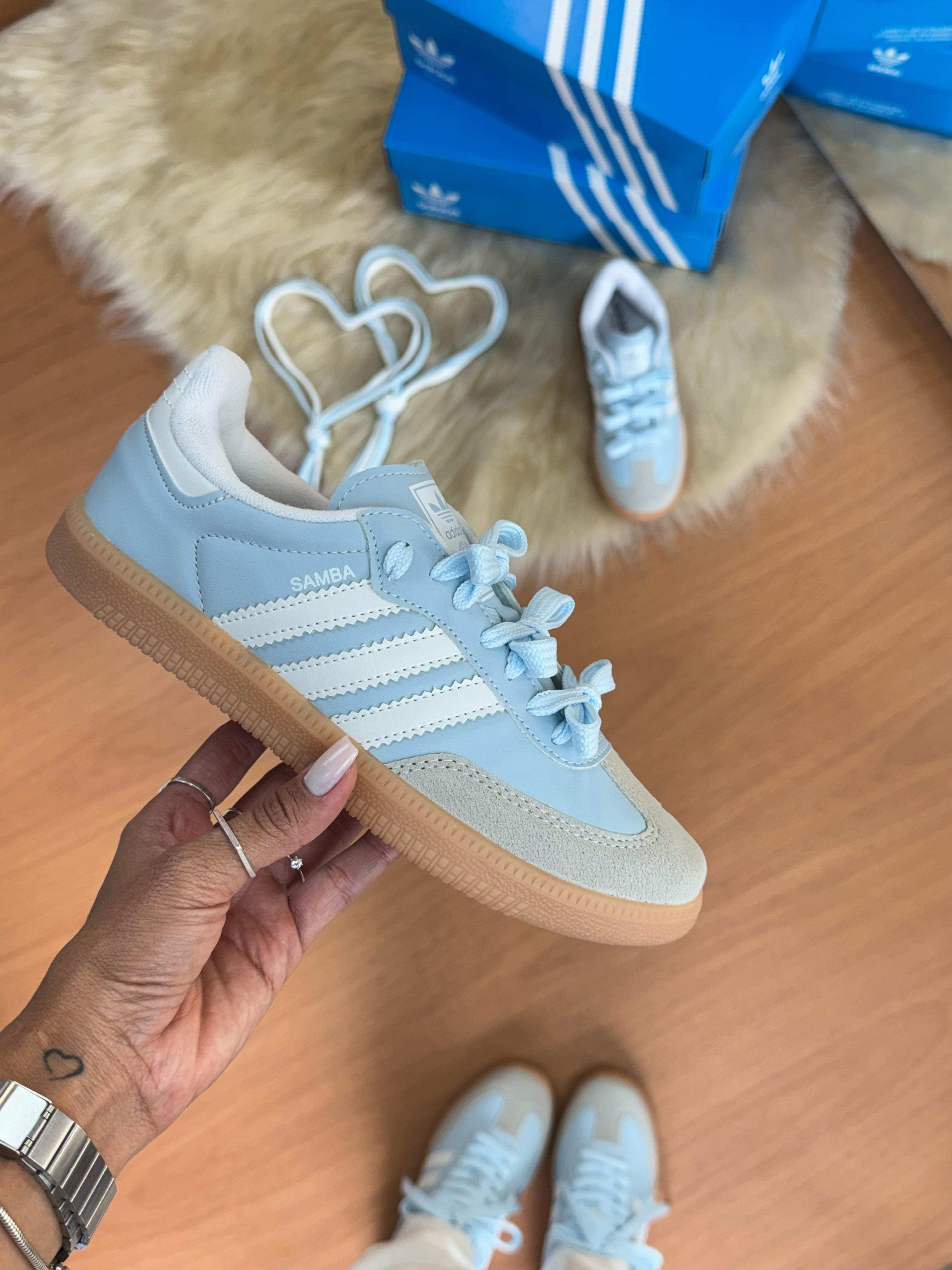 Tênis Samba Azul Bebê