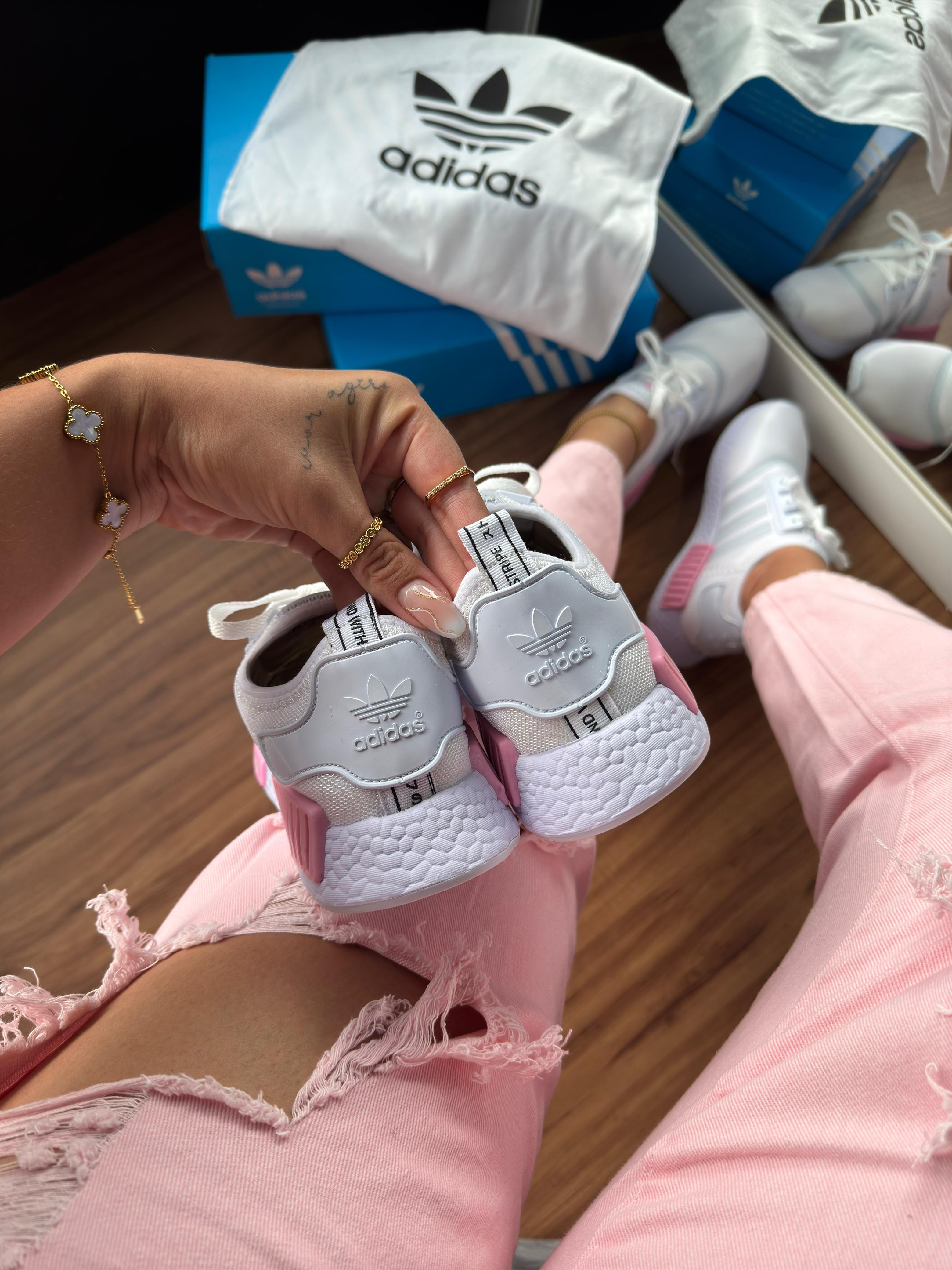 Tênis Ad. Sport NMD Branco Rosa