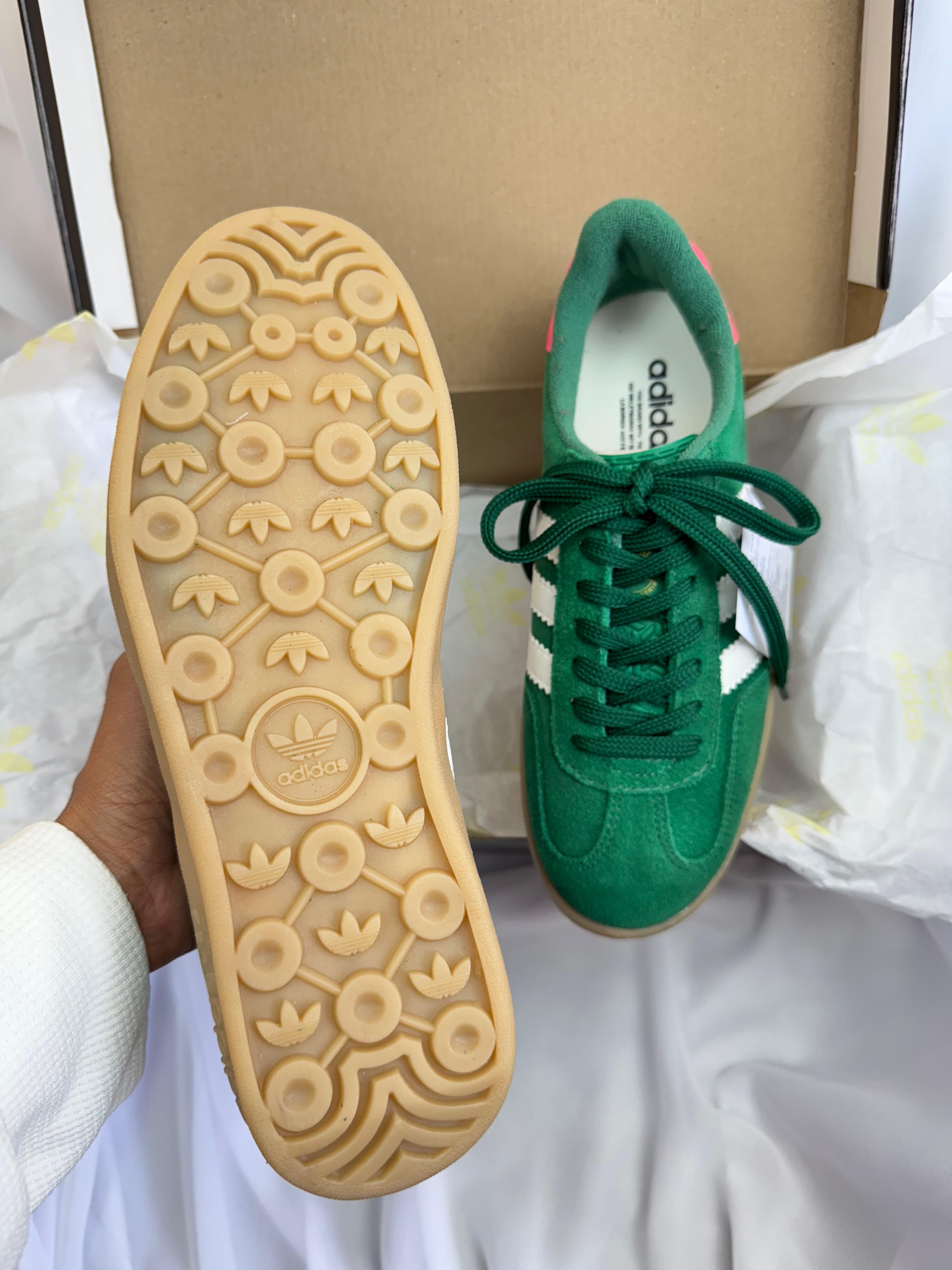 Tênis Gazelle Verde Camurça