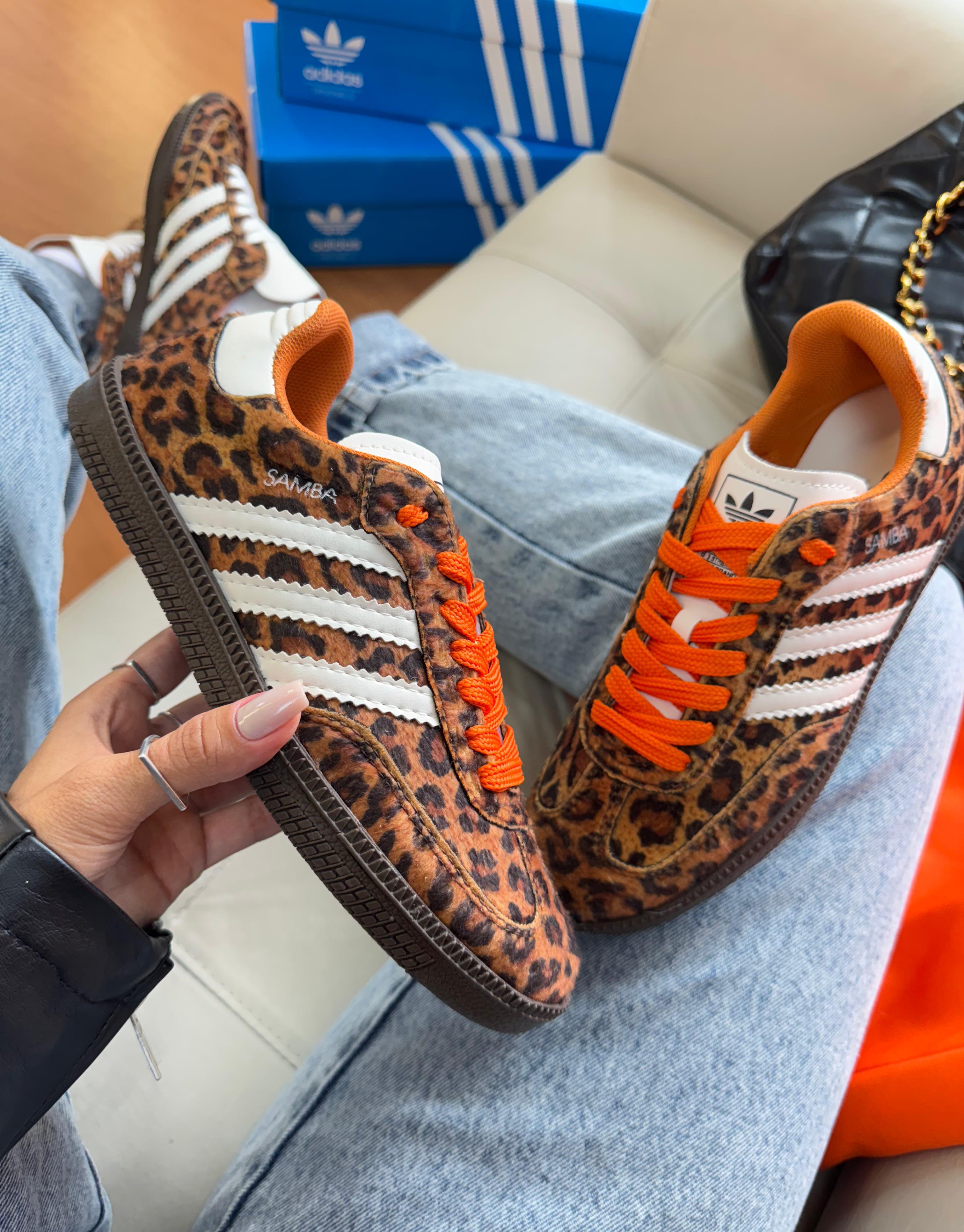Tênis Samba Leopard Print