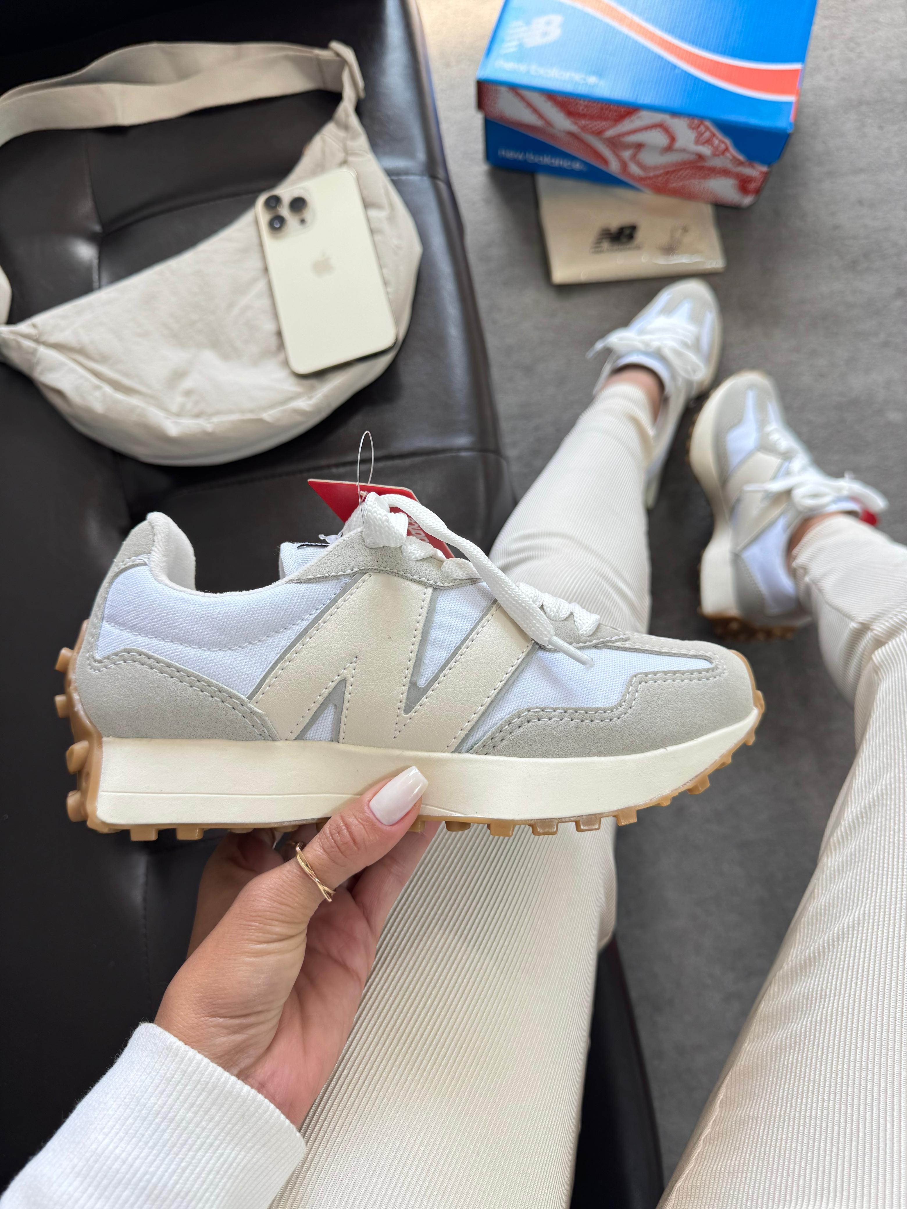 Tênis Balance 327 Branco Bege