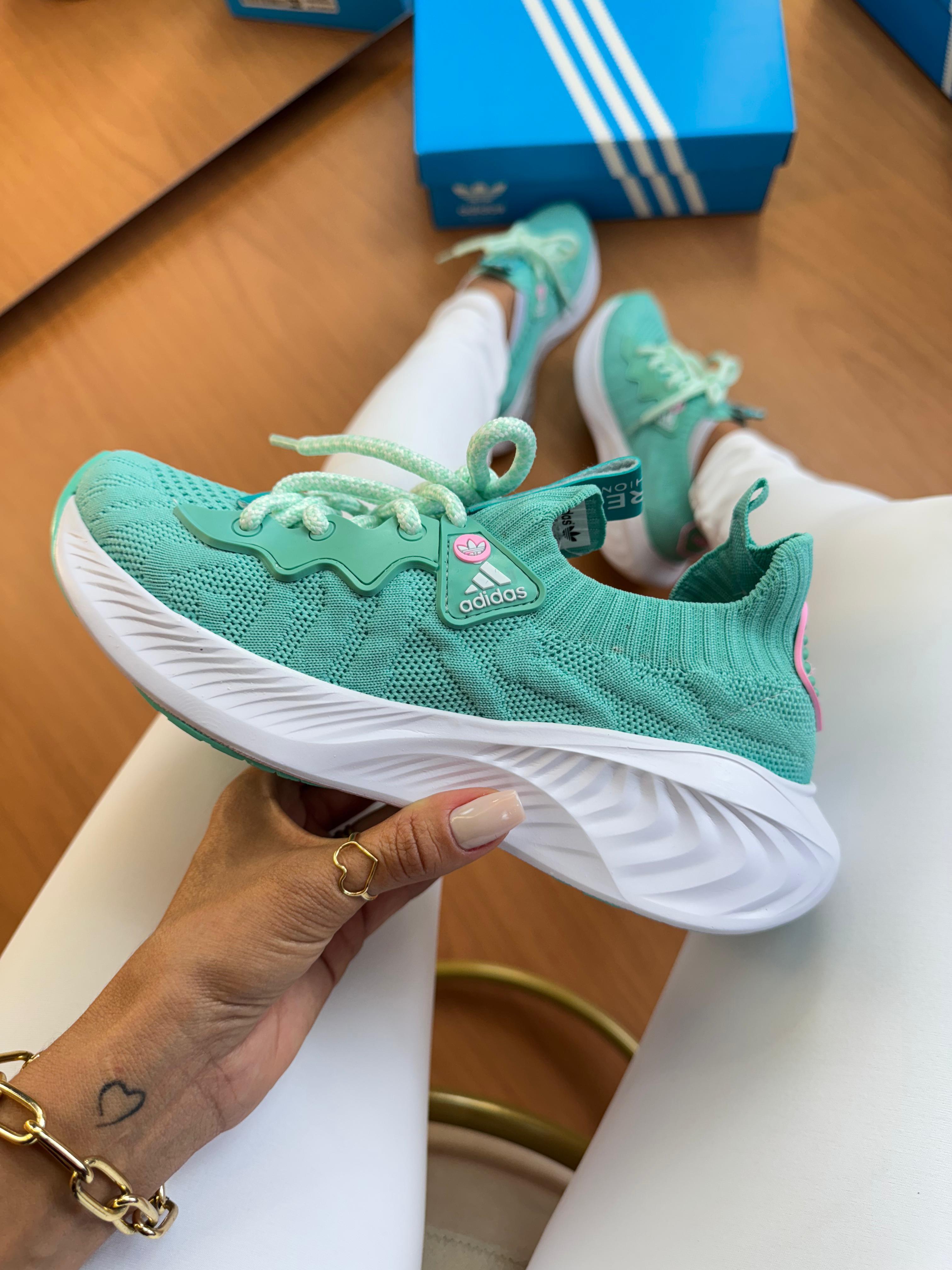 Tênis Ad. Sport Knit Verde Água