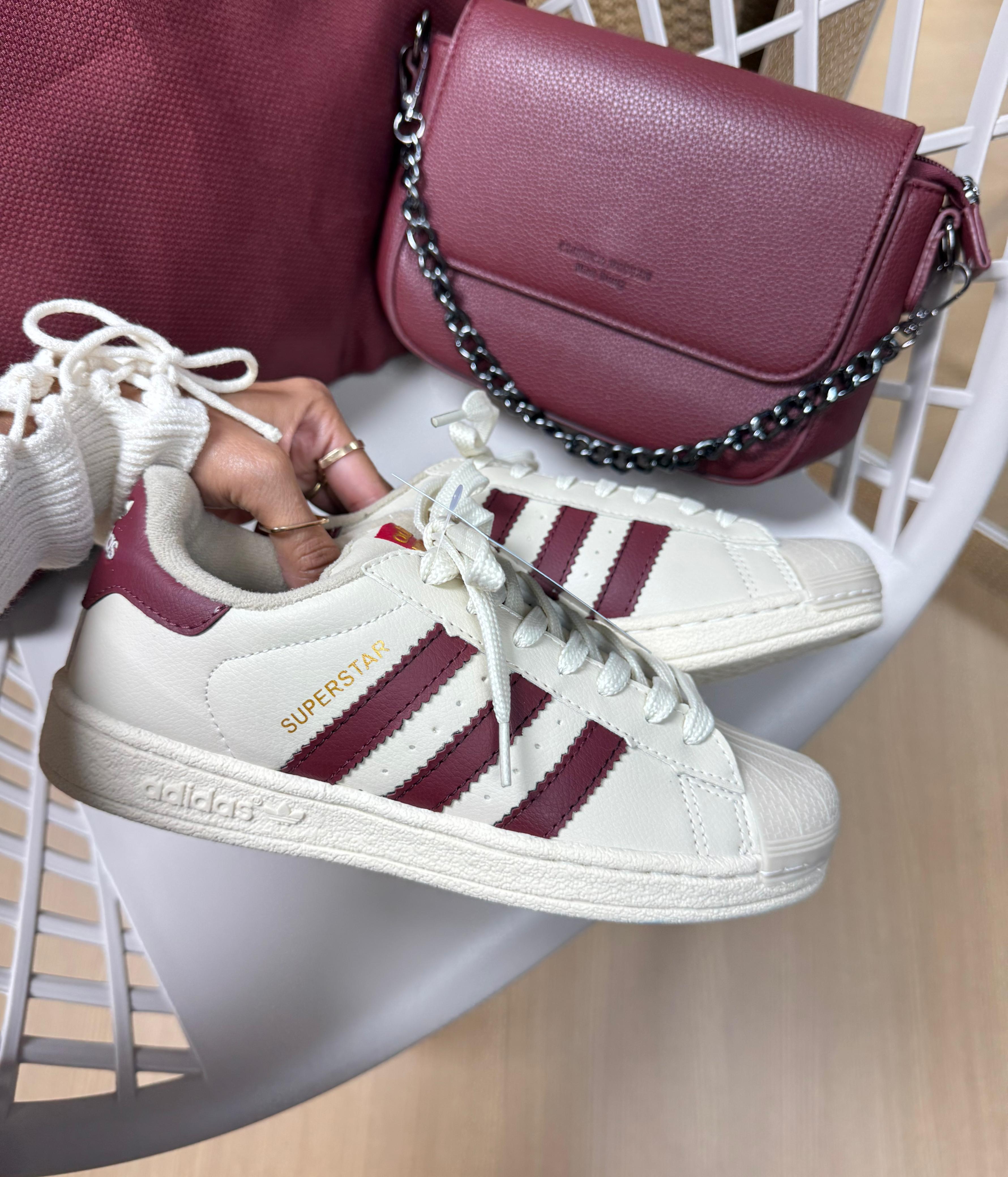 Tênis Ad Super Star Off/ Marsala